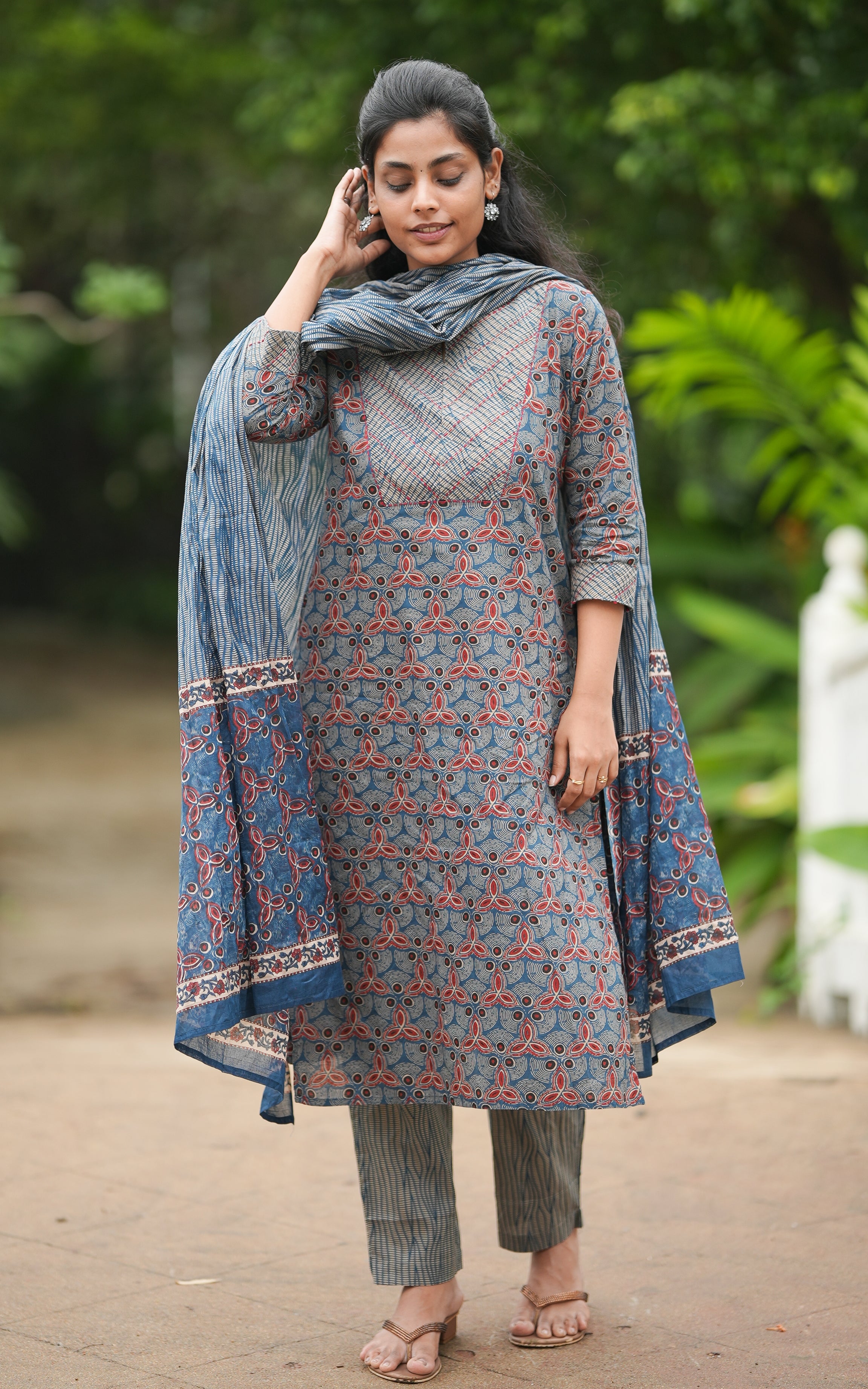 Nishidha Blue (Kurti+Pant+Dupatta) KURTIS instore