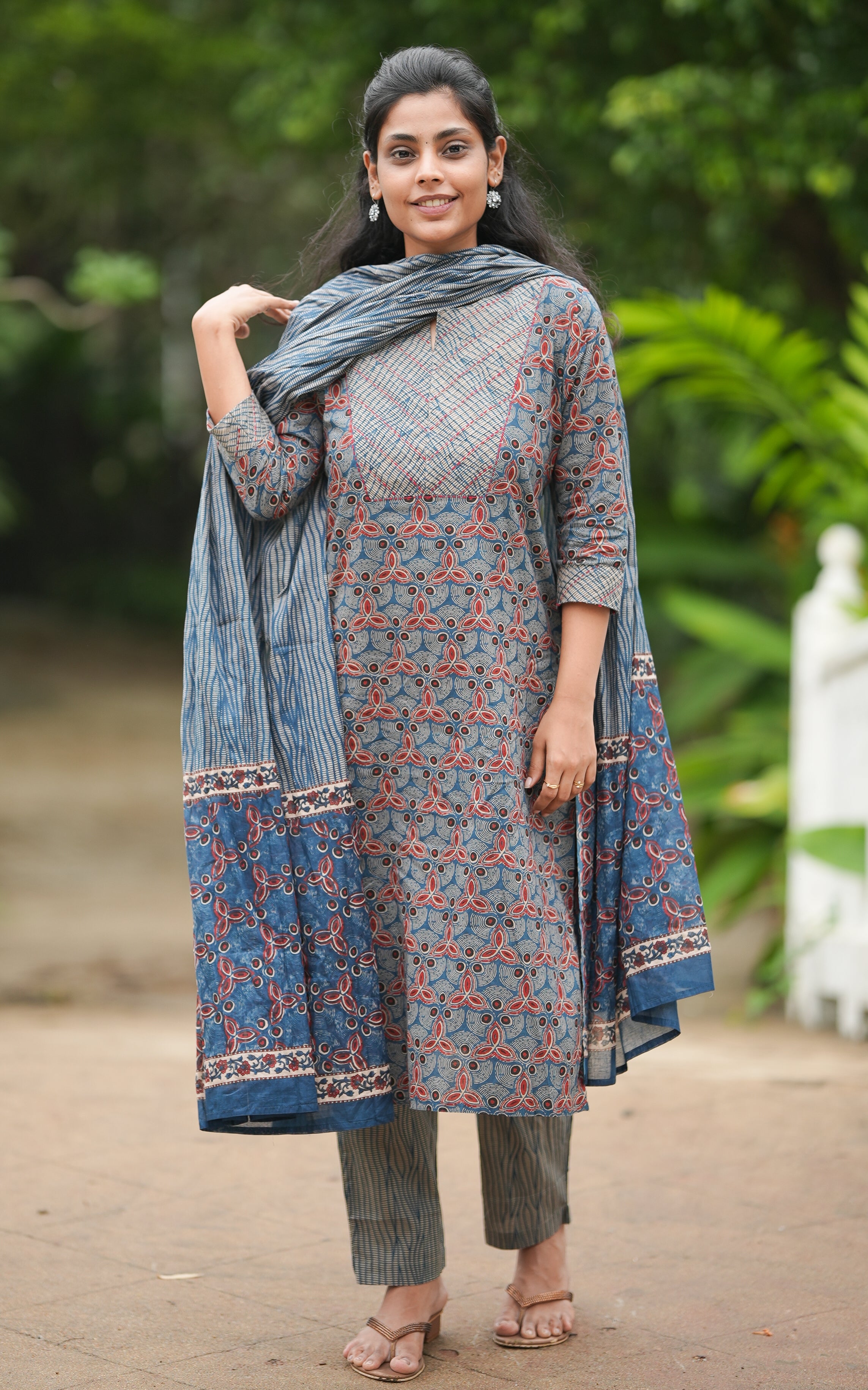 Nishidha Blue (Kurti+Pant+Dupatta) KURTIS instore