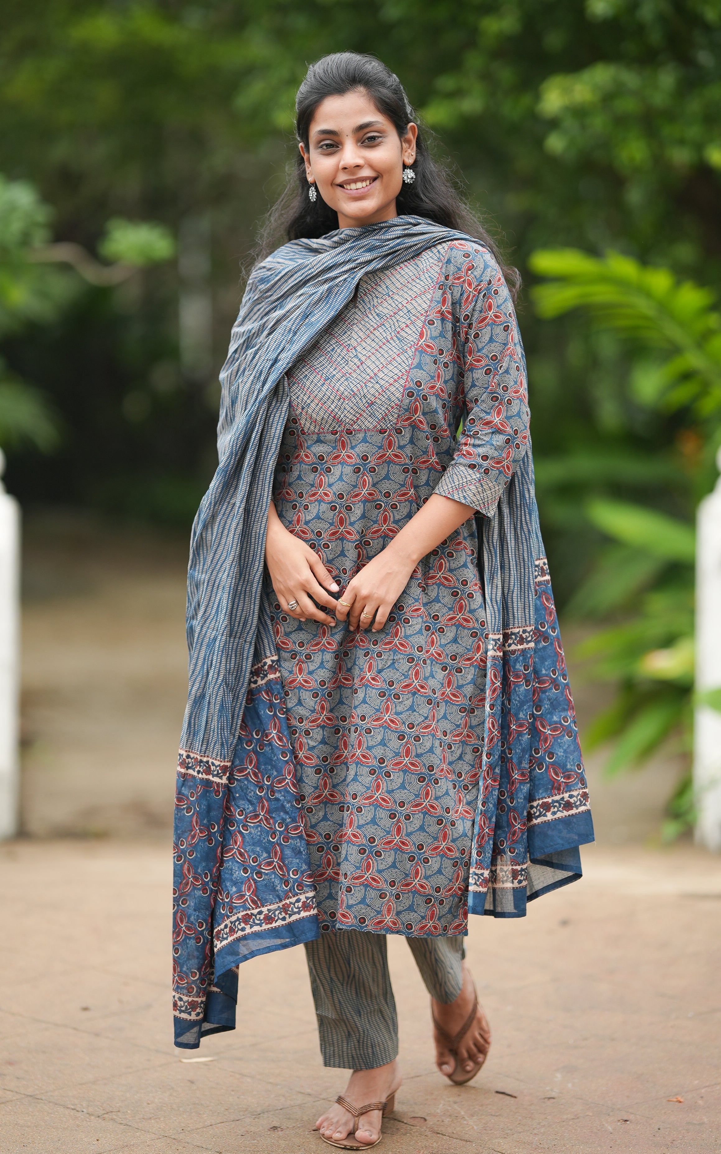 Nishidha Blue (Kurti+Pant+Dupatta) KURTIS instore