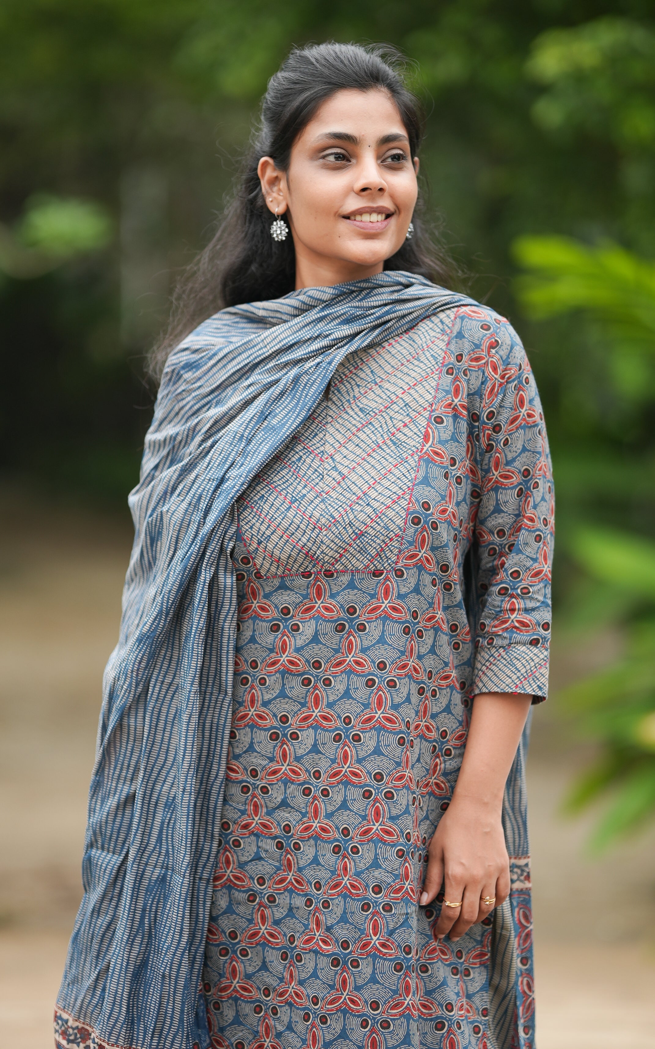 Nishidha Blue (Kurti+Pant+Dupatta) KURTIS instore