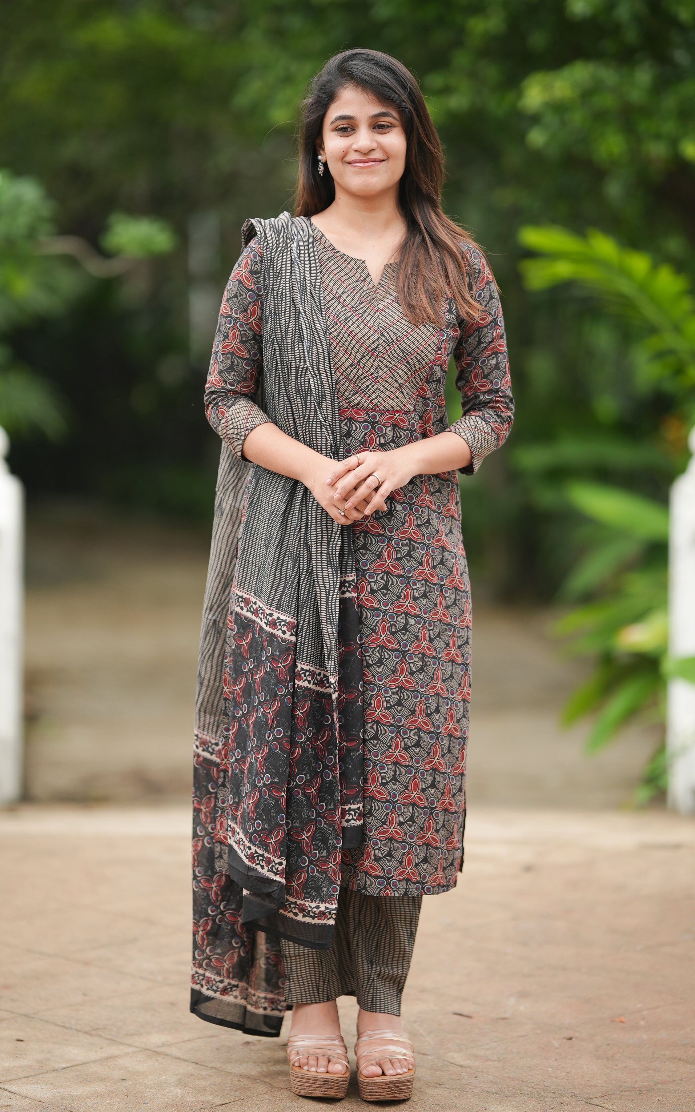 Nishidha Black (Kurti+Pant+Dupatta) KURTIS instore