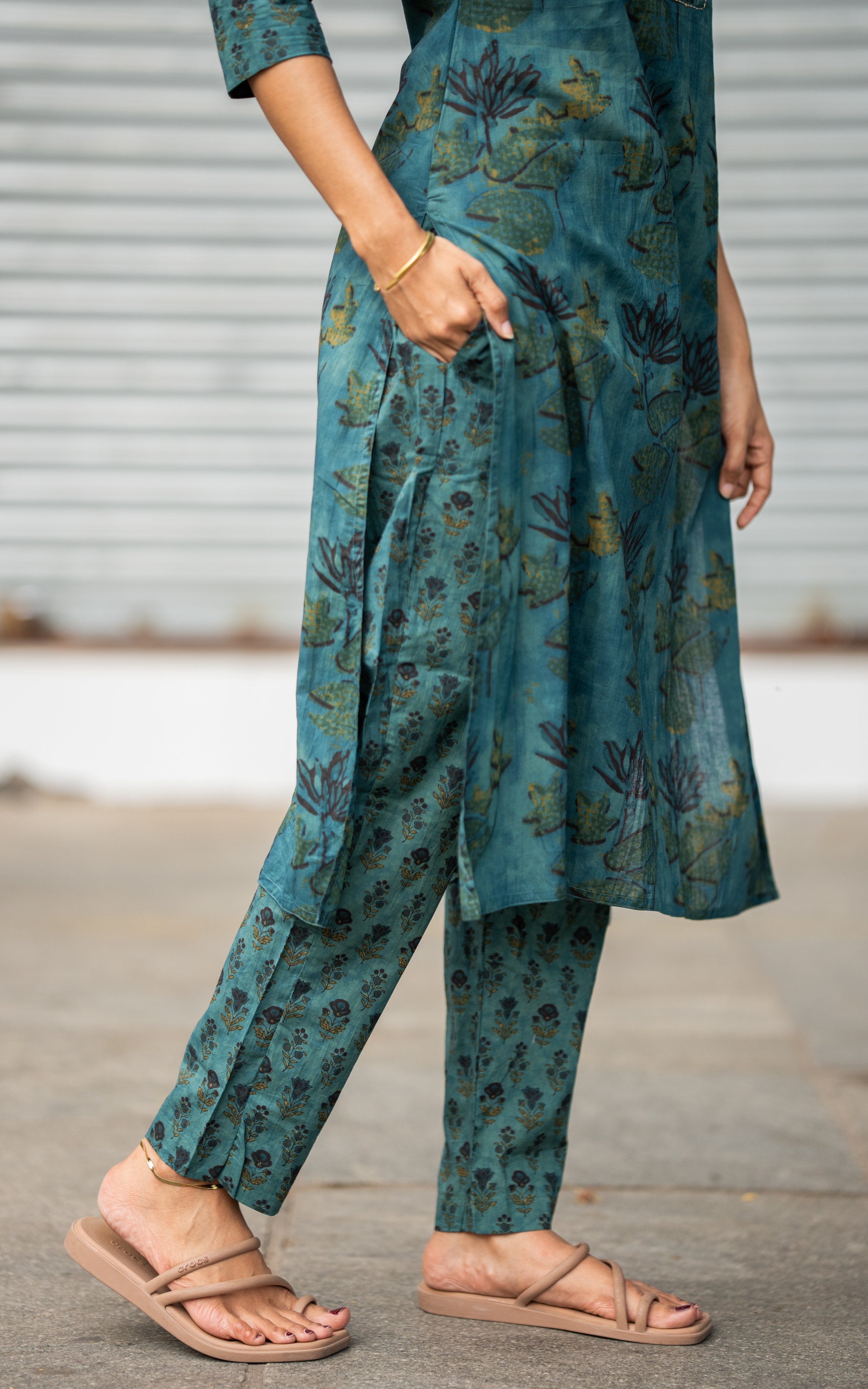 Gauthami C (Kurti+Pant+Dupatta)