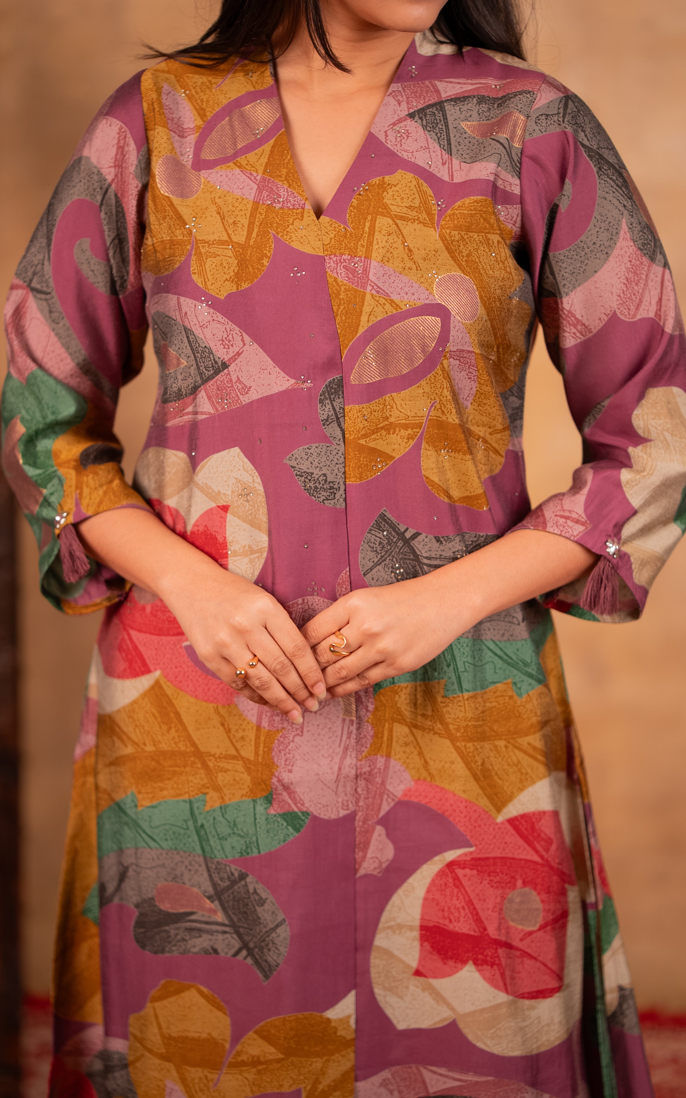 Instore – Multi Color Judy Kurti for Women – Art Silk – Indian Ethnic Wear