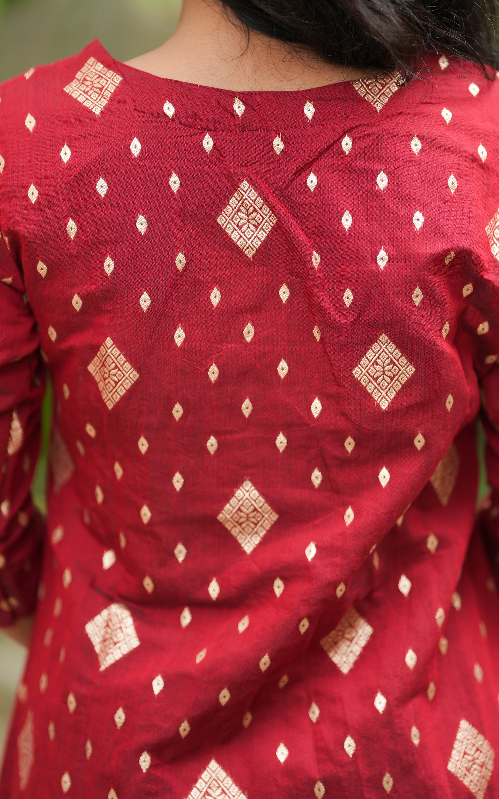 Sharika Maroon (Kurti+Pant+Dupatta) KURTIS Instore
