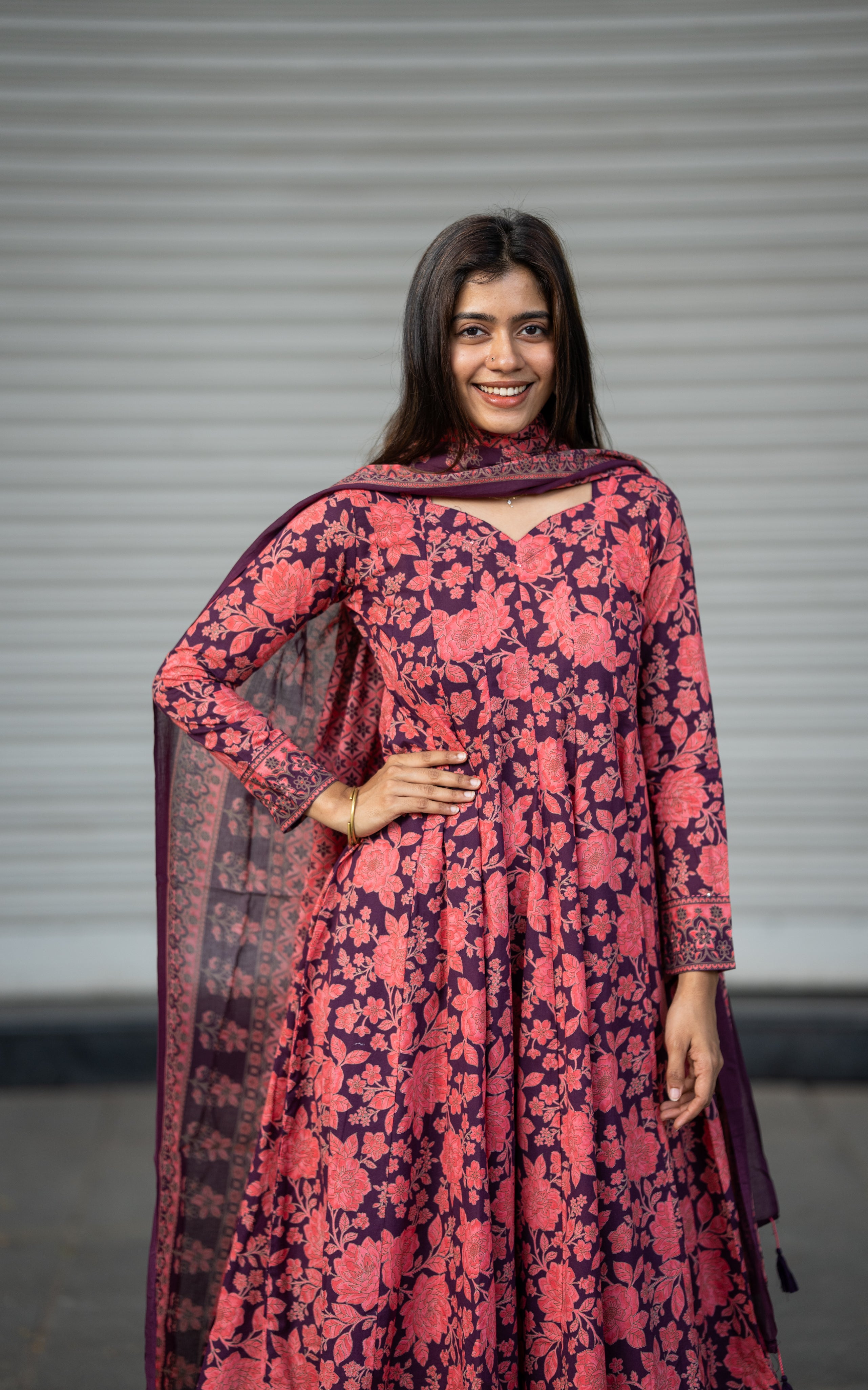 Rachana Purple (Kurti+Dupatta)
