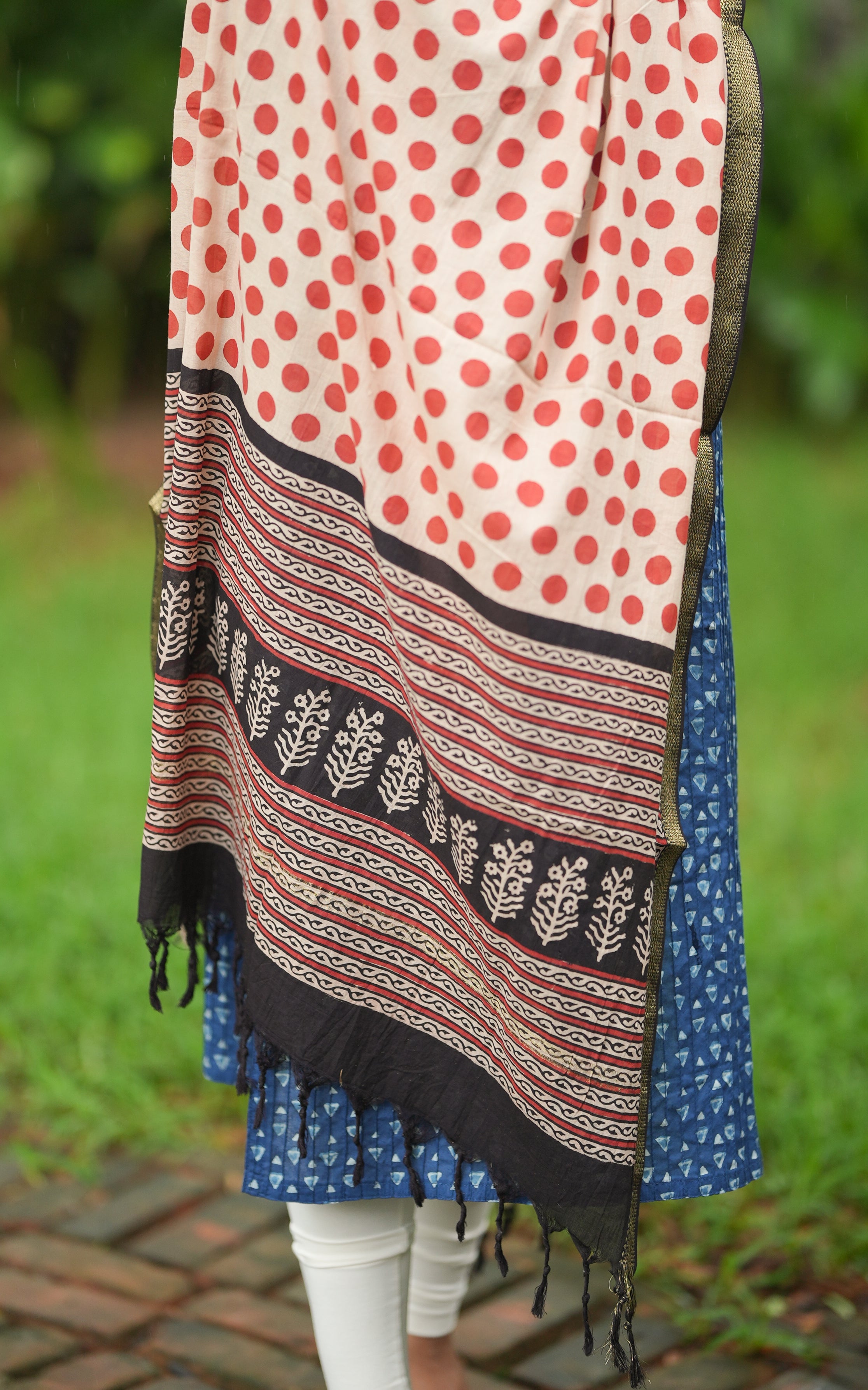 Hand Blocked Mangalagiri Dupatta 144fab2 MIX N MATCH instore