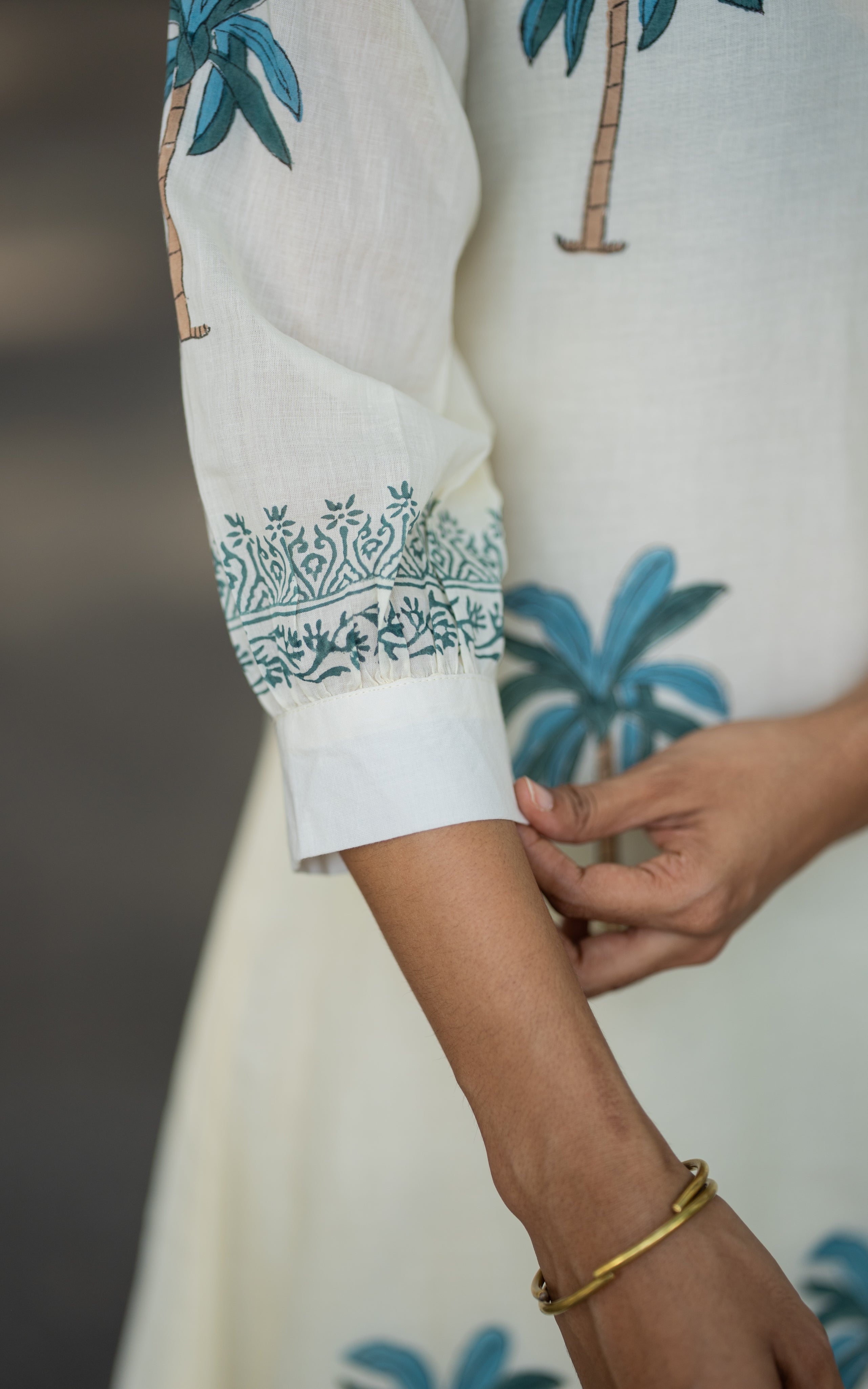 White Beauty B (Kurti+Pant+Dupatta)