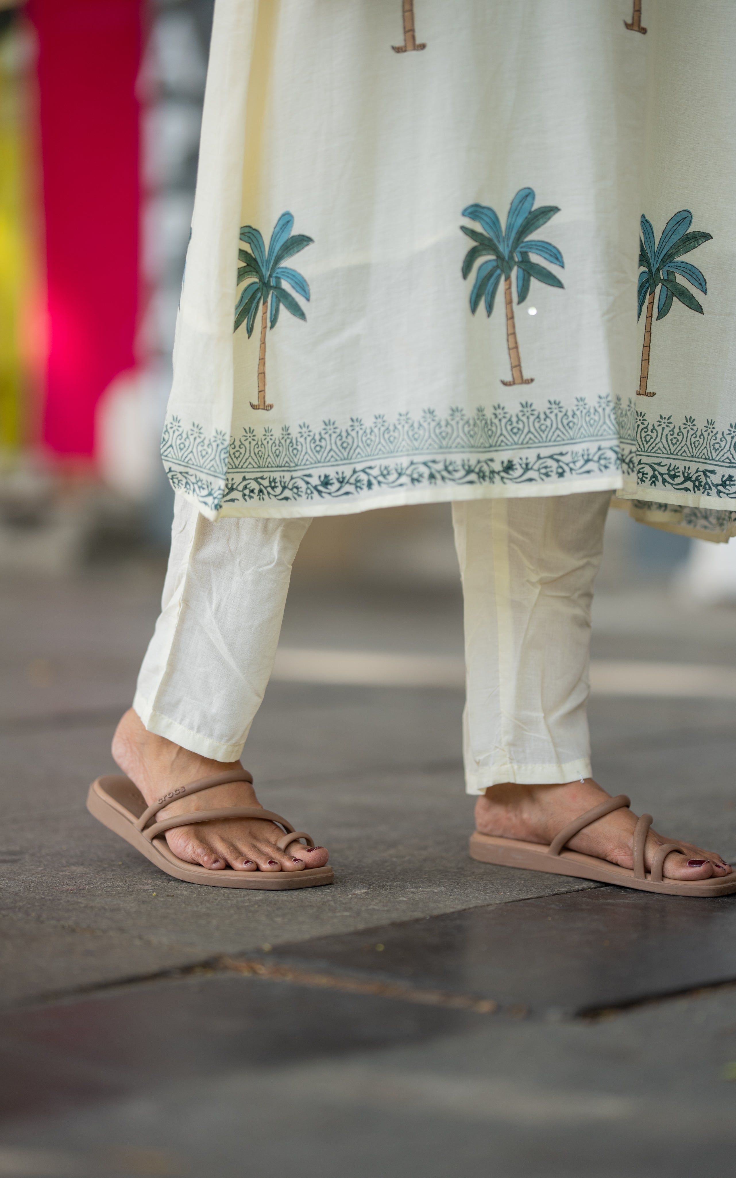 White Beauty B (Kurti+Pant+Dupatta)
