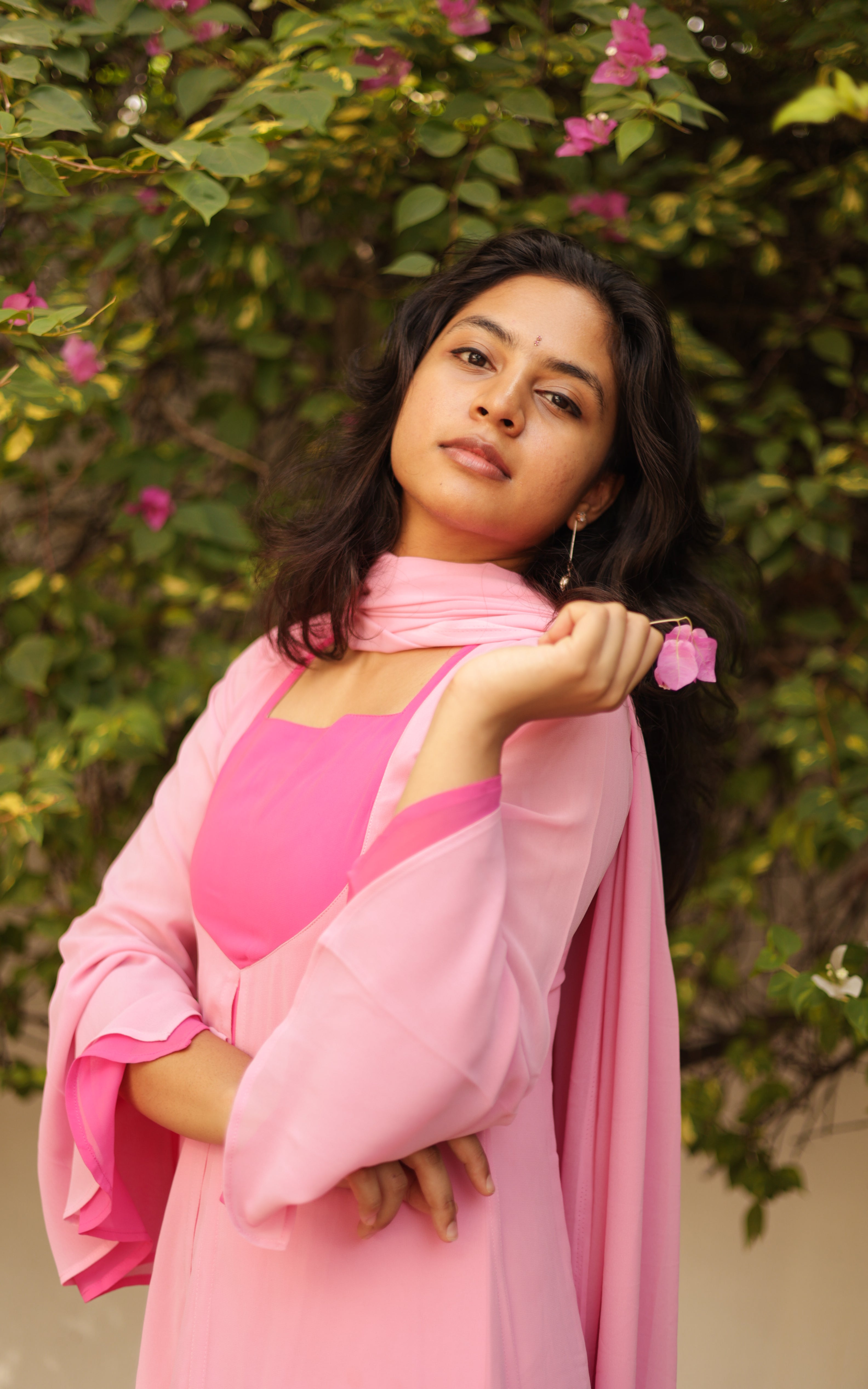 Munbe Vaa Pink (Kurti+Dupatta) KURTIS instore