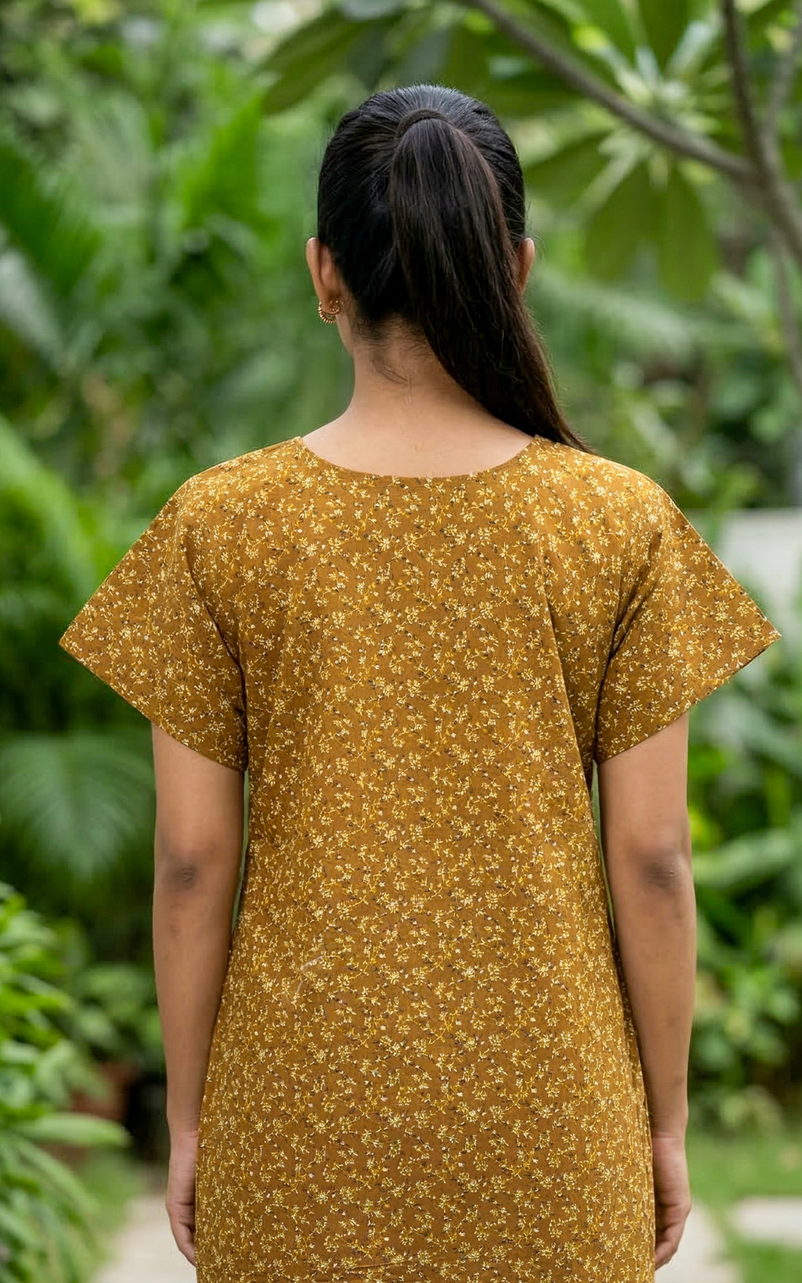 Cotton Straight Fit Nighty-159SS6C