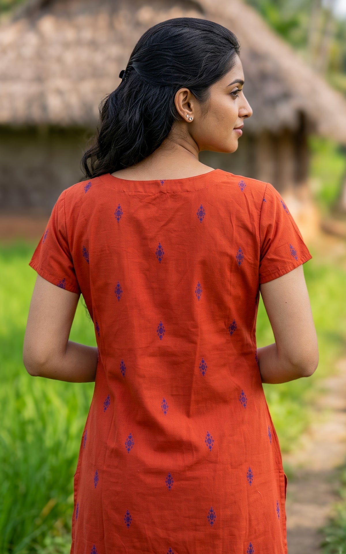 Raji Rust (Kurti+Pant+Dupatta)
