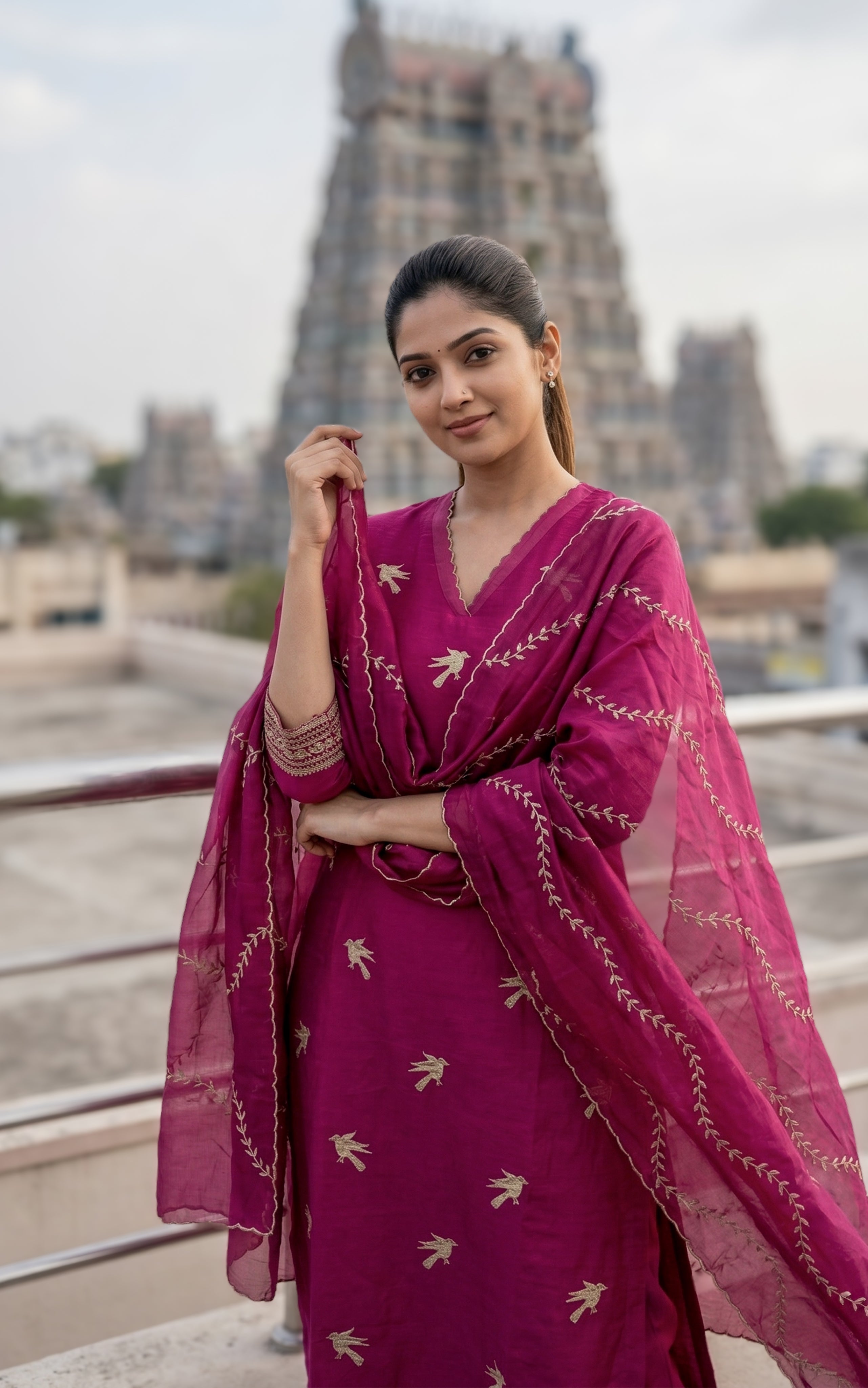 Siyara Pink (Kurti+Dupatta)