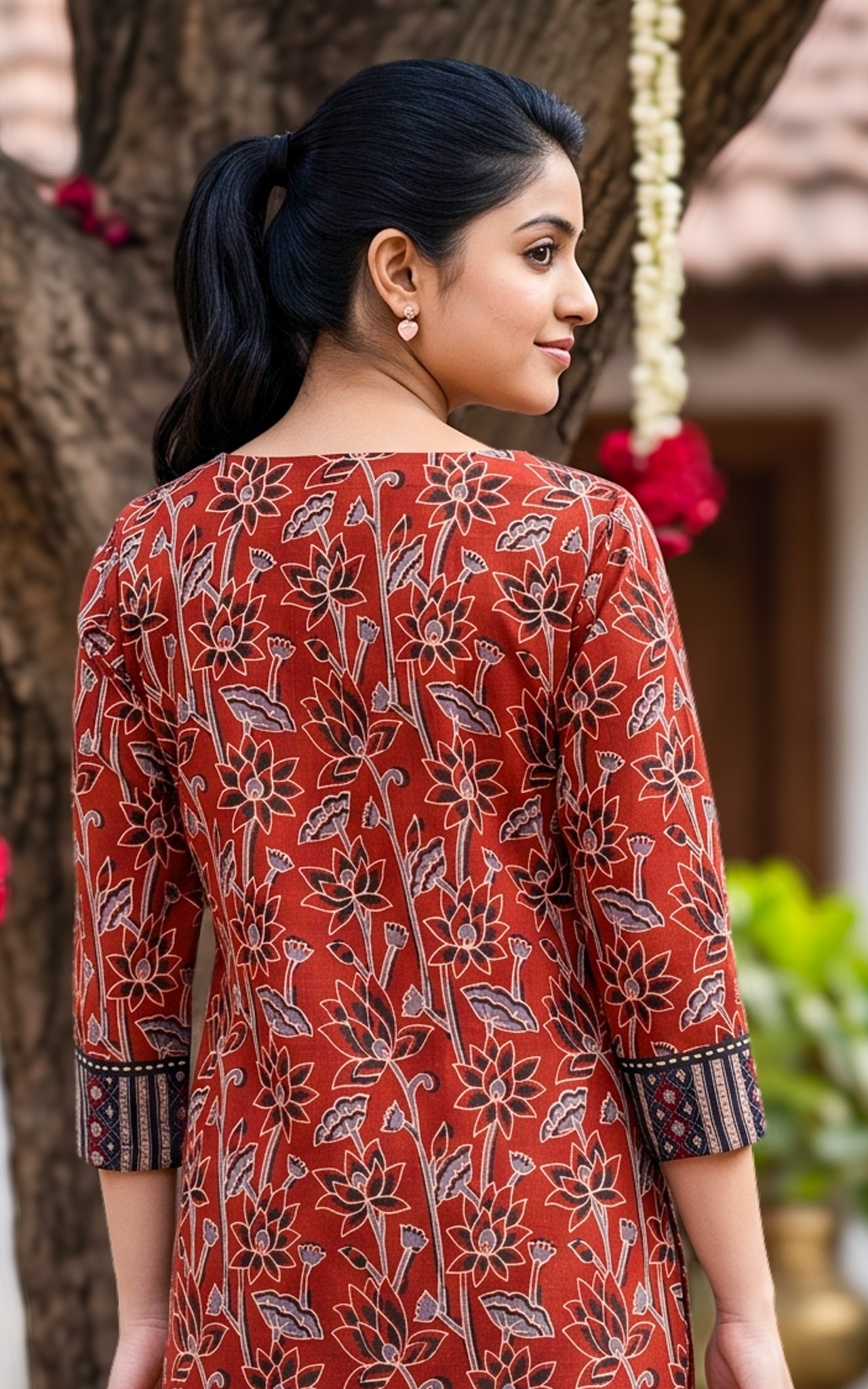 Ruthra Maroon (Kurti+Pant+Dupatta)