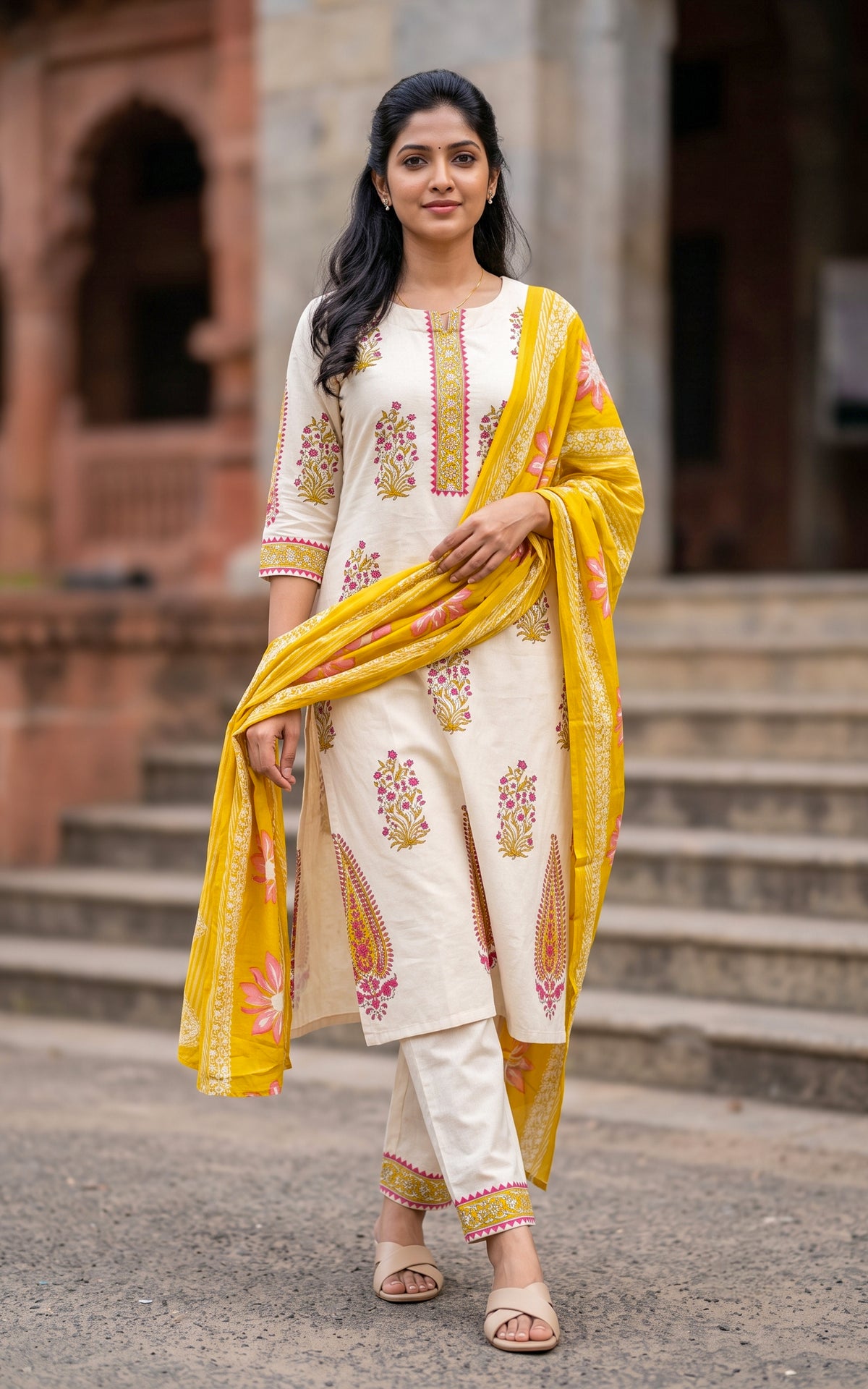Maanvi (Kurti+Pant+Dupatta)