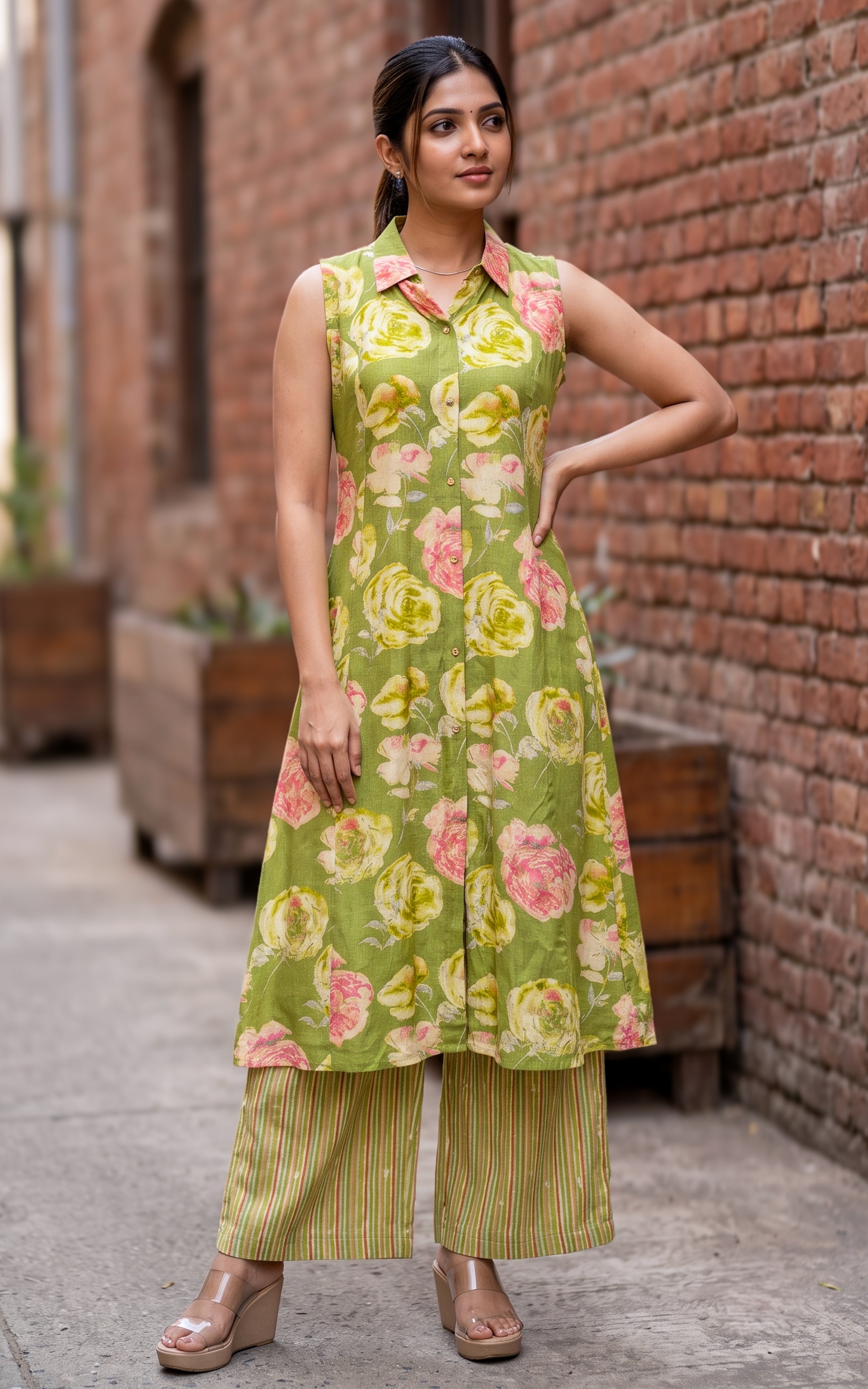 Gajra Green (Kurti+Pant)