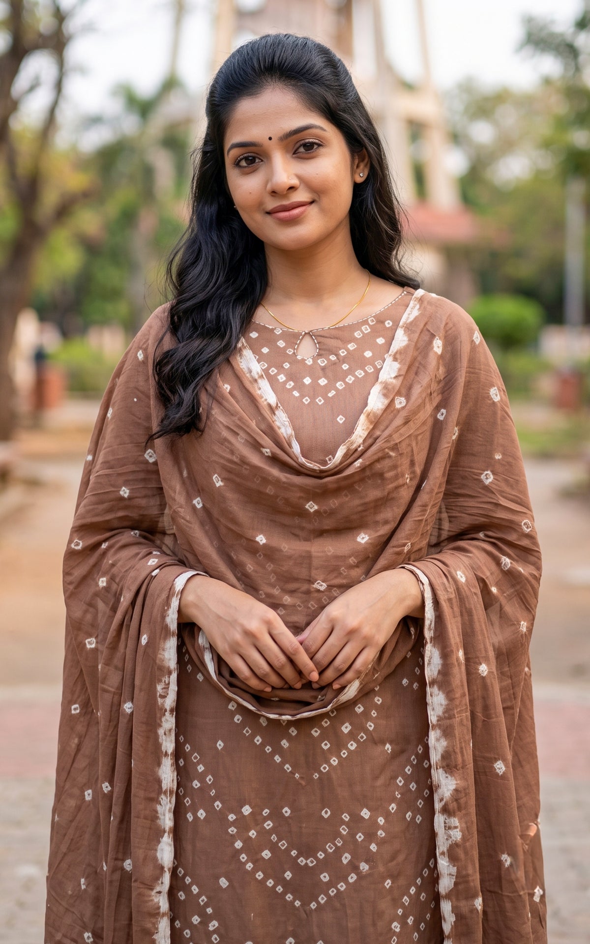 Rithushka Reddish Grey A (Kurti+Pant+Dupatta)