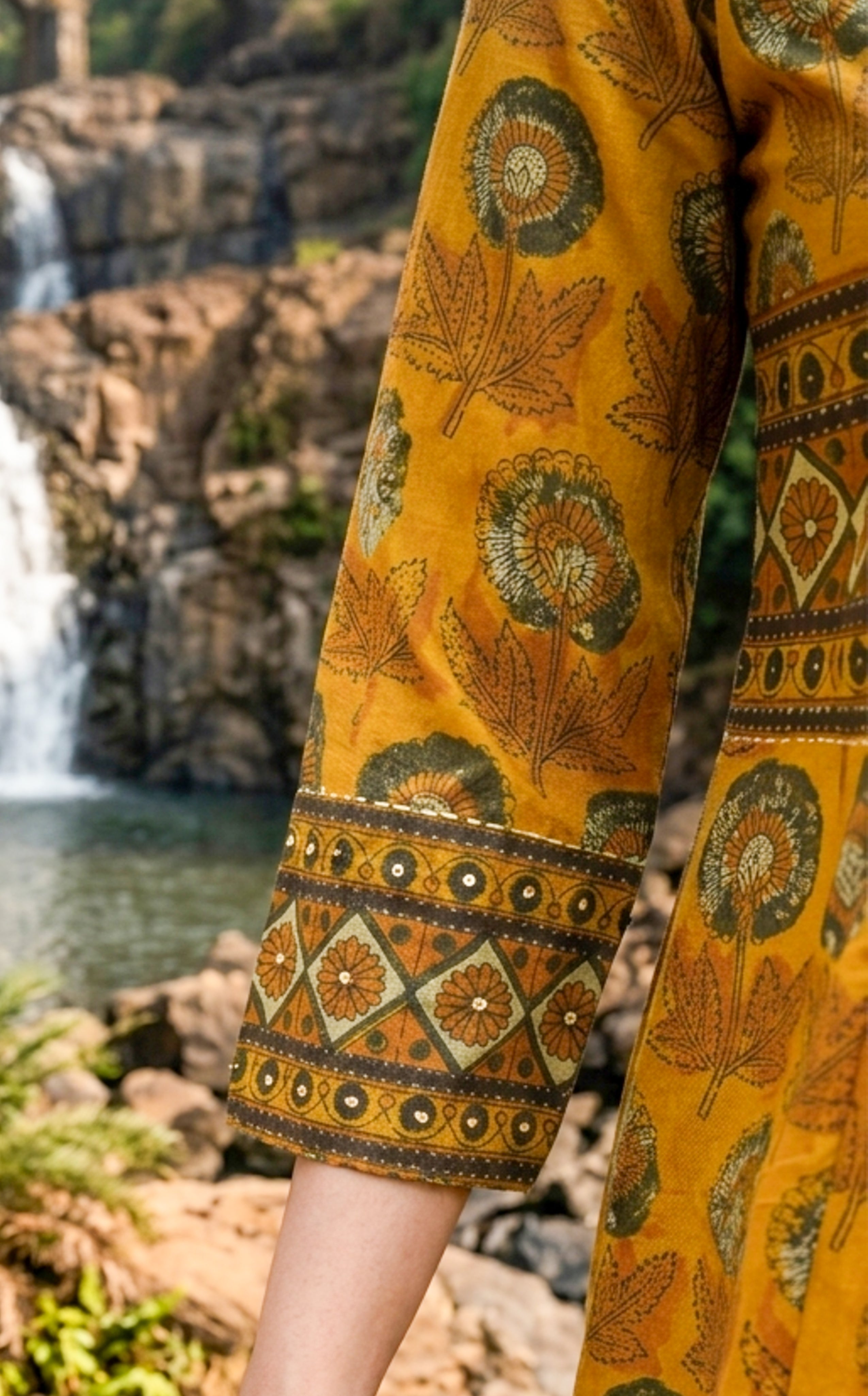 Long Aline kurti with pant for women