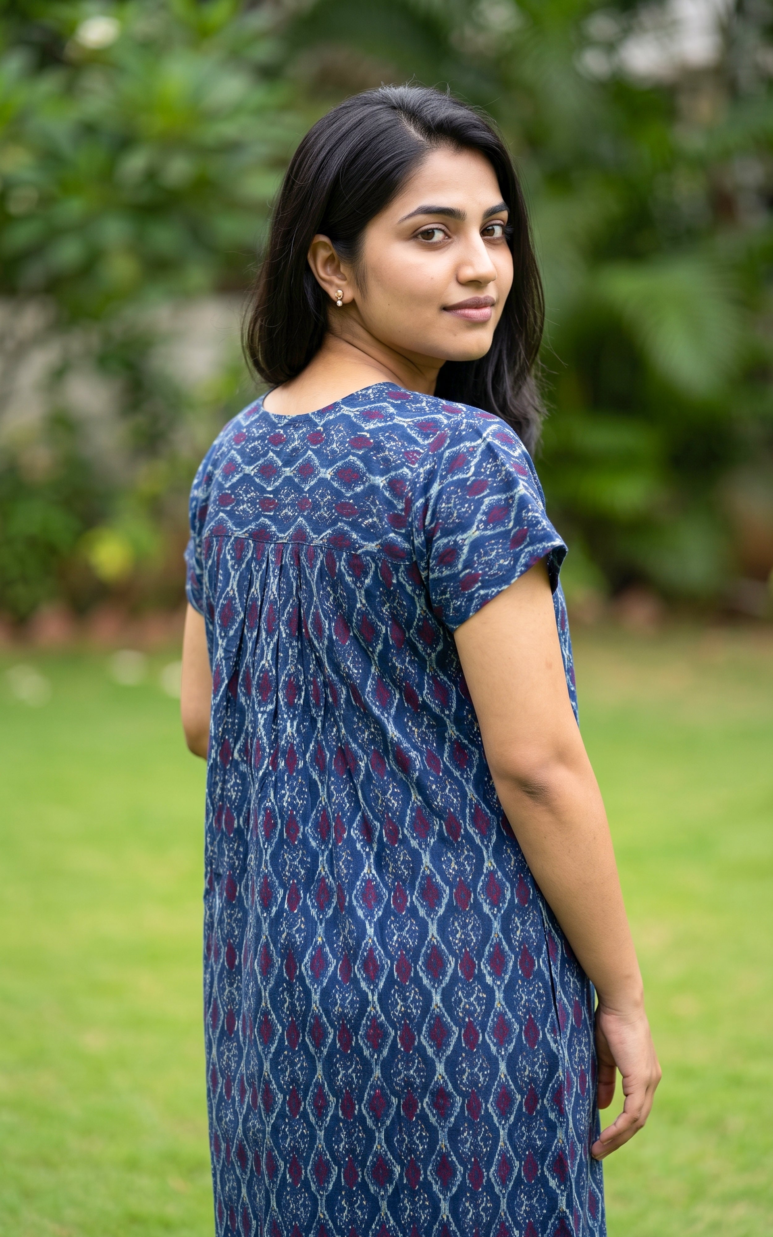 Cotton Straight Fit Nighty-164SS8B