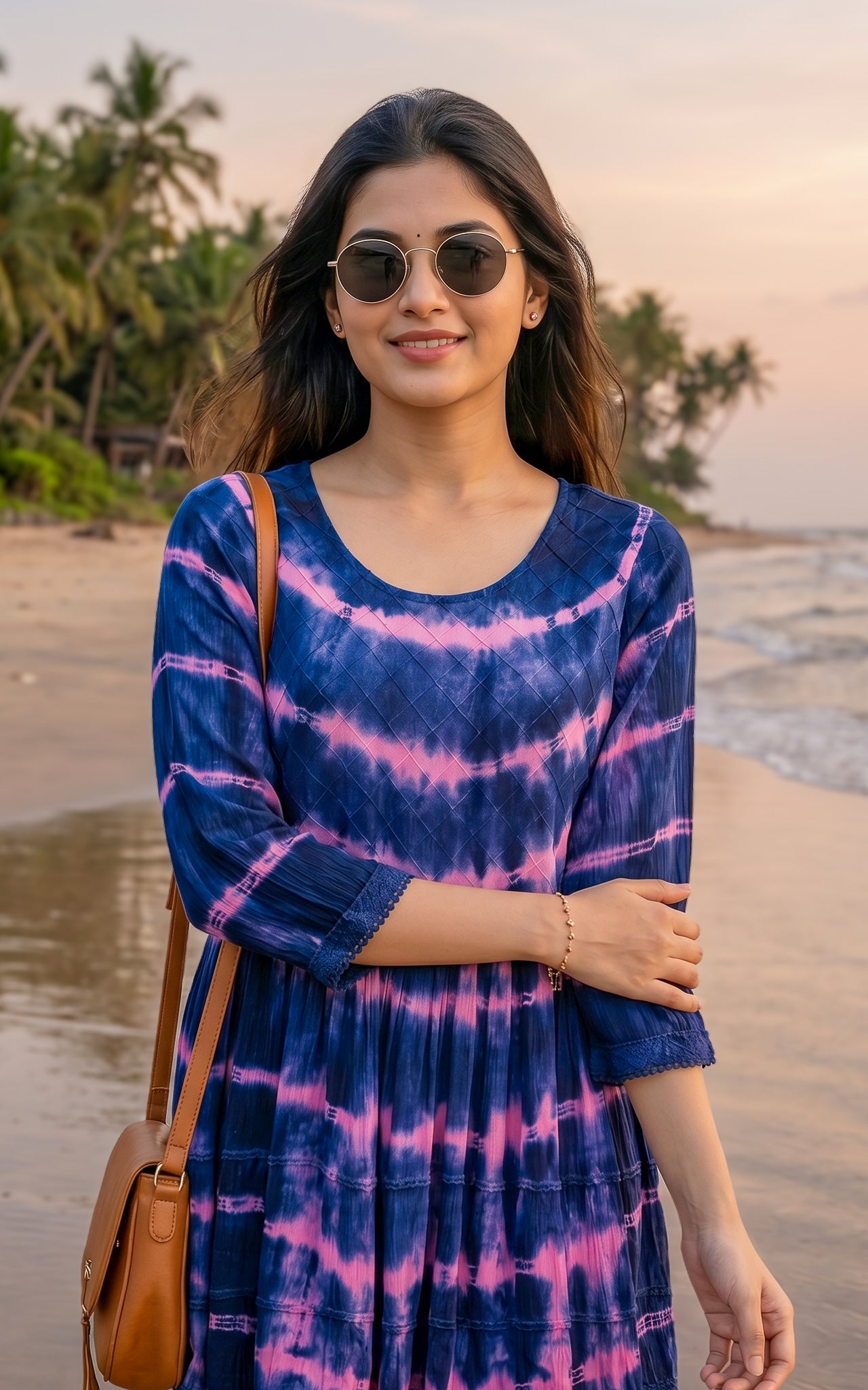 Casual wear tie and dye maxi dress
Stylish tiered maxi outfit for women