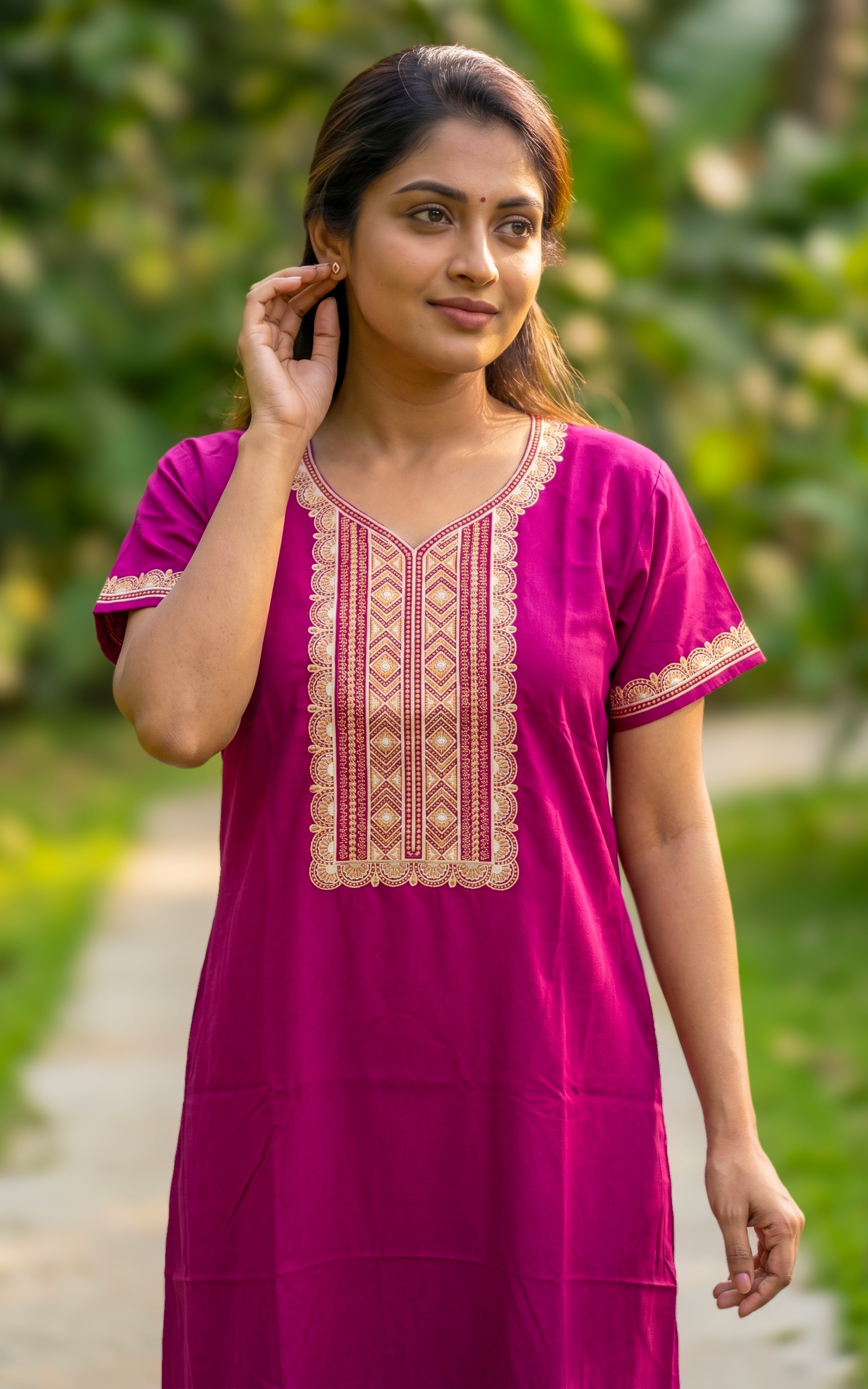 Spun Straight Fit Nighty-160SS21A