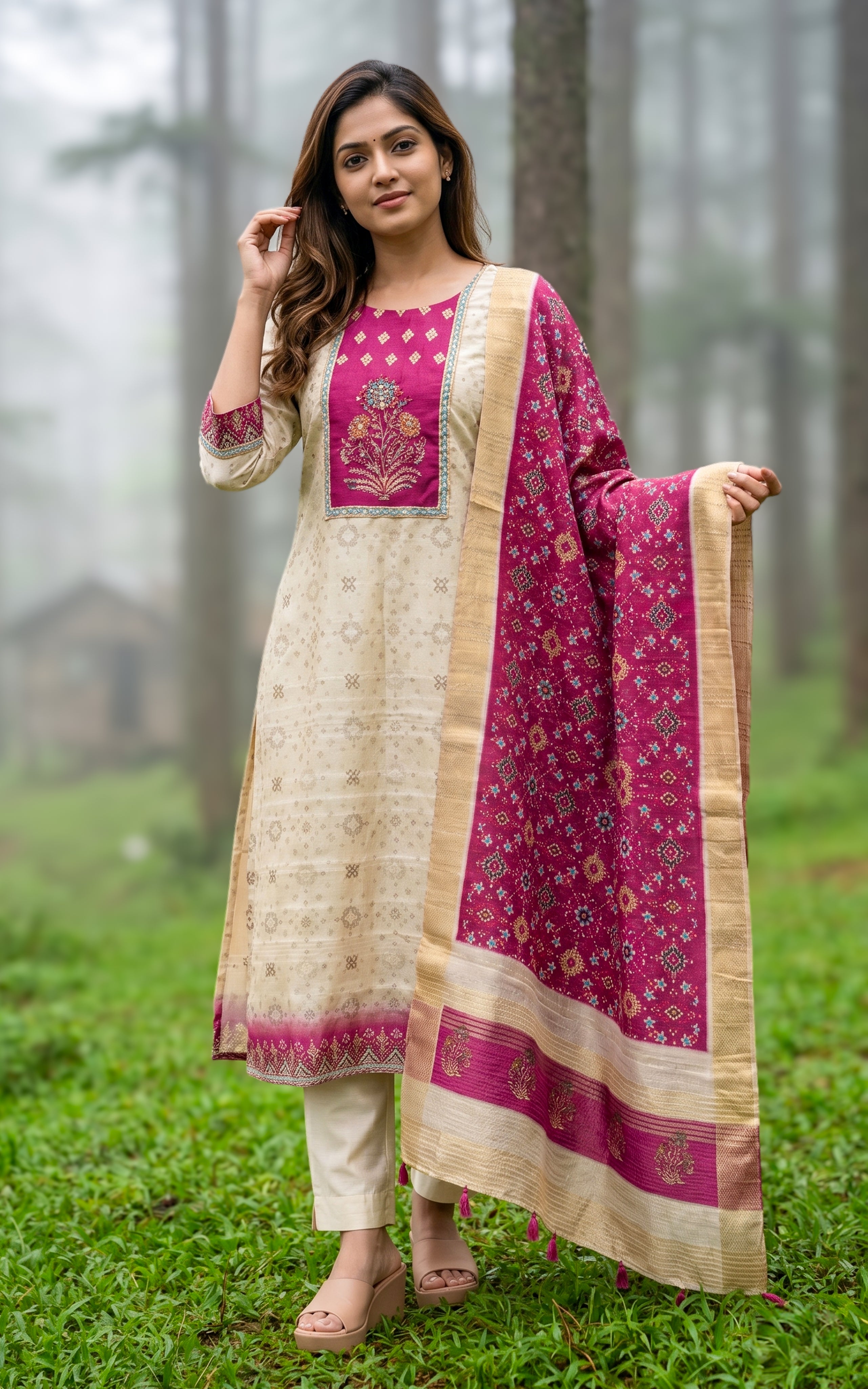 Madhumeena (Kurti+Pant+Dupatta)