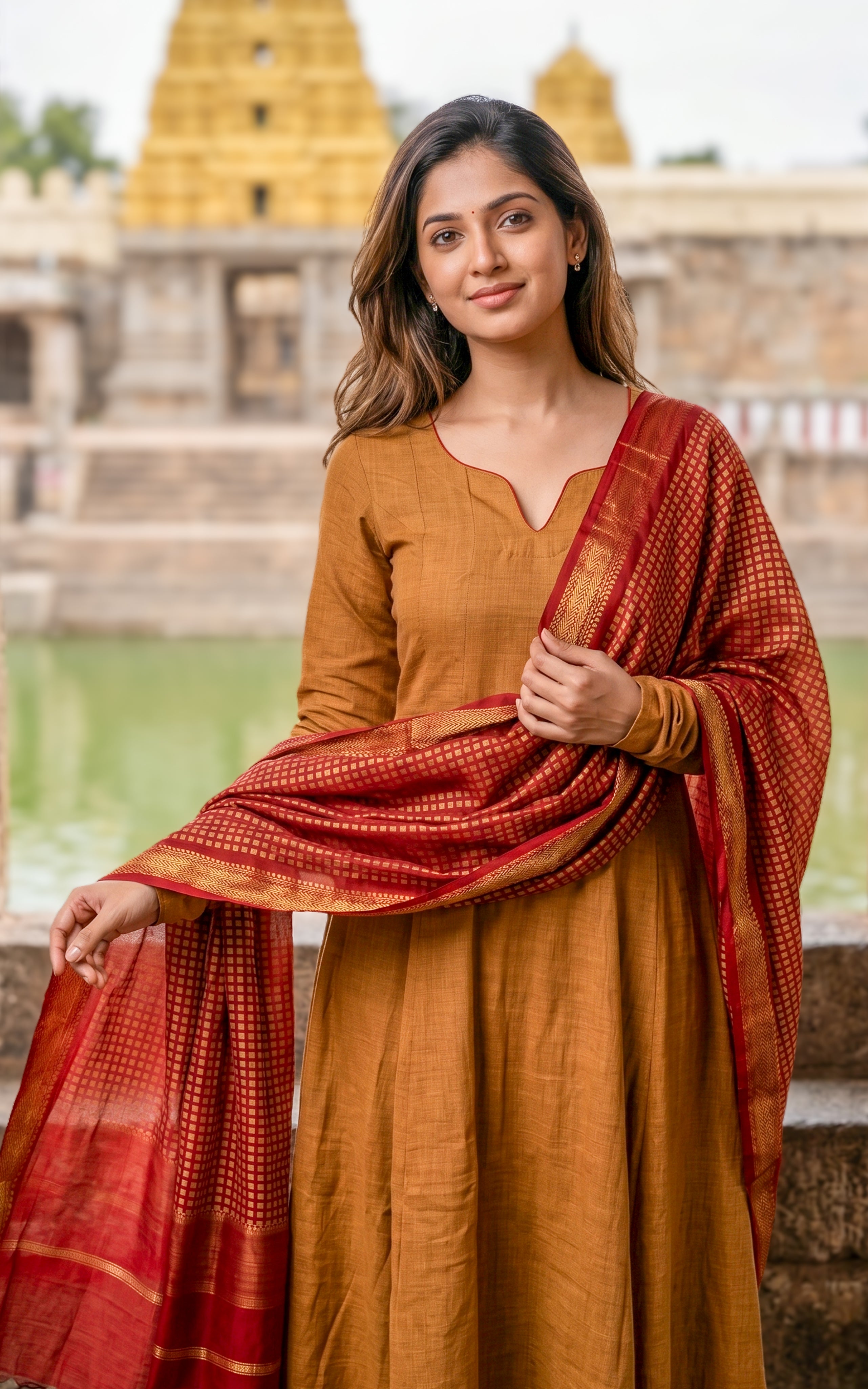 Stylish flared anarkali kurti
Casual wear anarkali kurti set
Daily wear synthetic anarkali