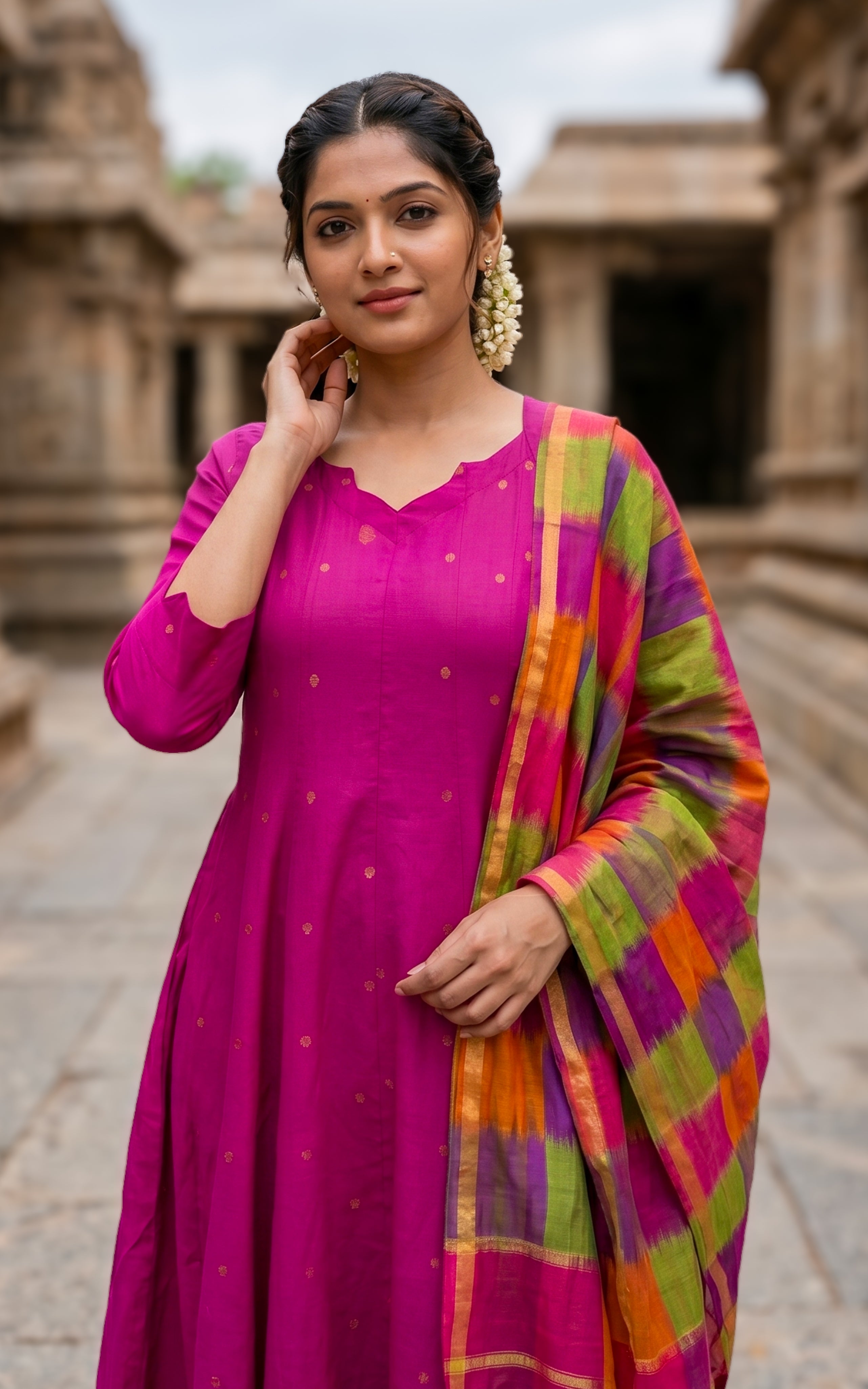 Thashika B (Kurti+Dupatta)