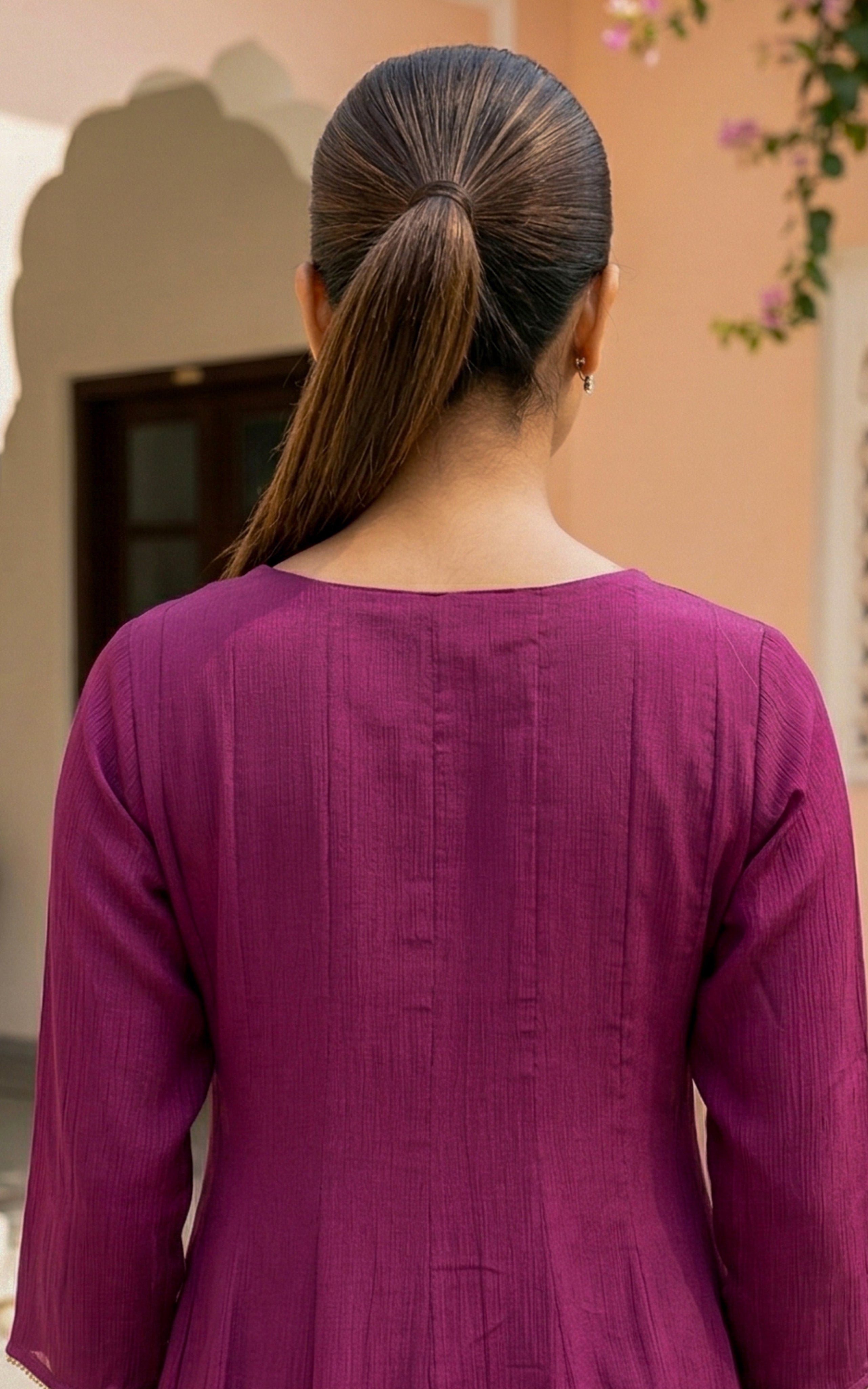 Sreelakha Plum (Kurti+Dupatta)