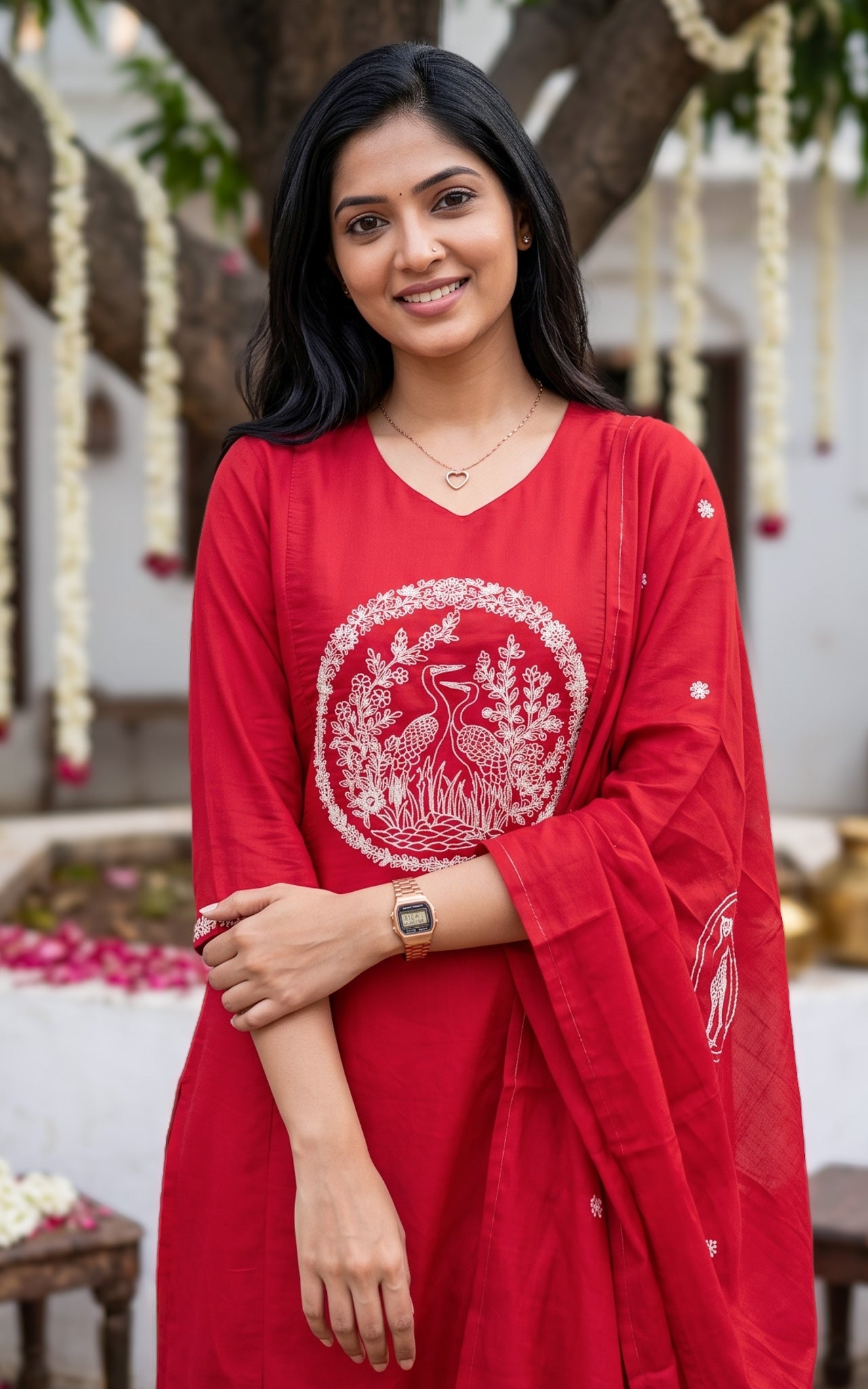Hansika A (Kurti+Dupatta)