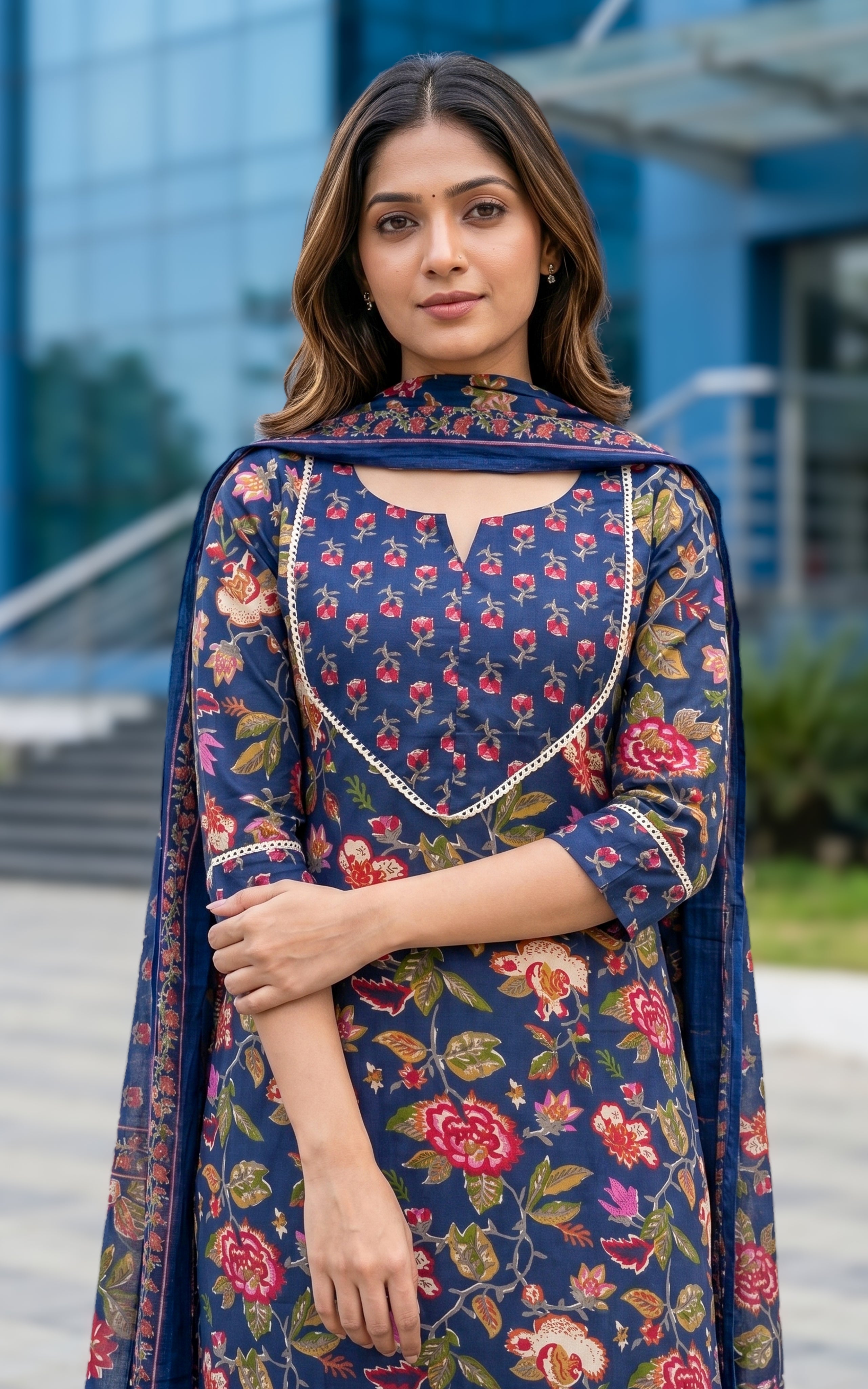 Saipriya B (Kurti+Pant+Dupatta)