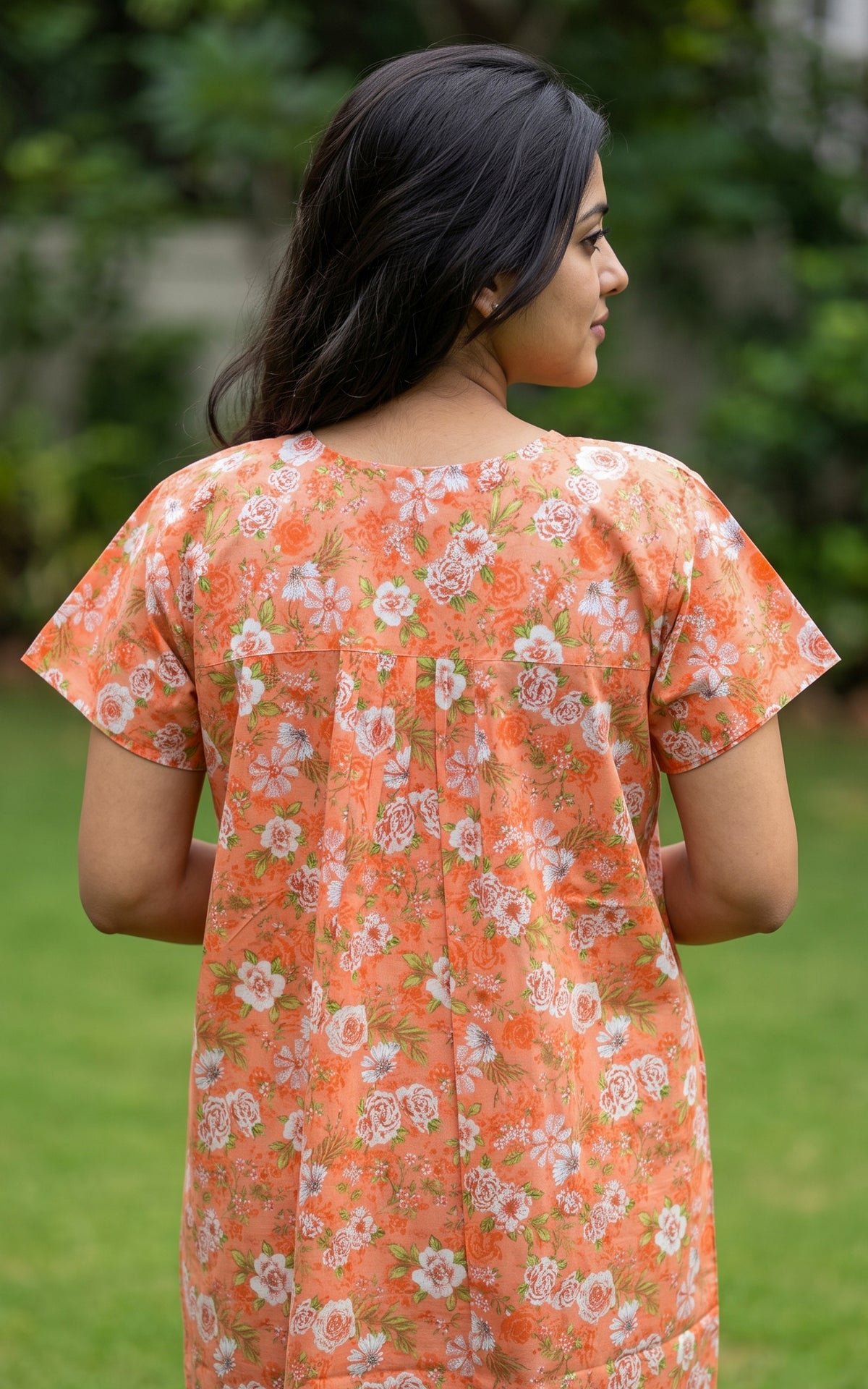 Cotton Straight Fit Nighty-165SS2A
