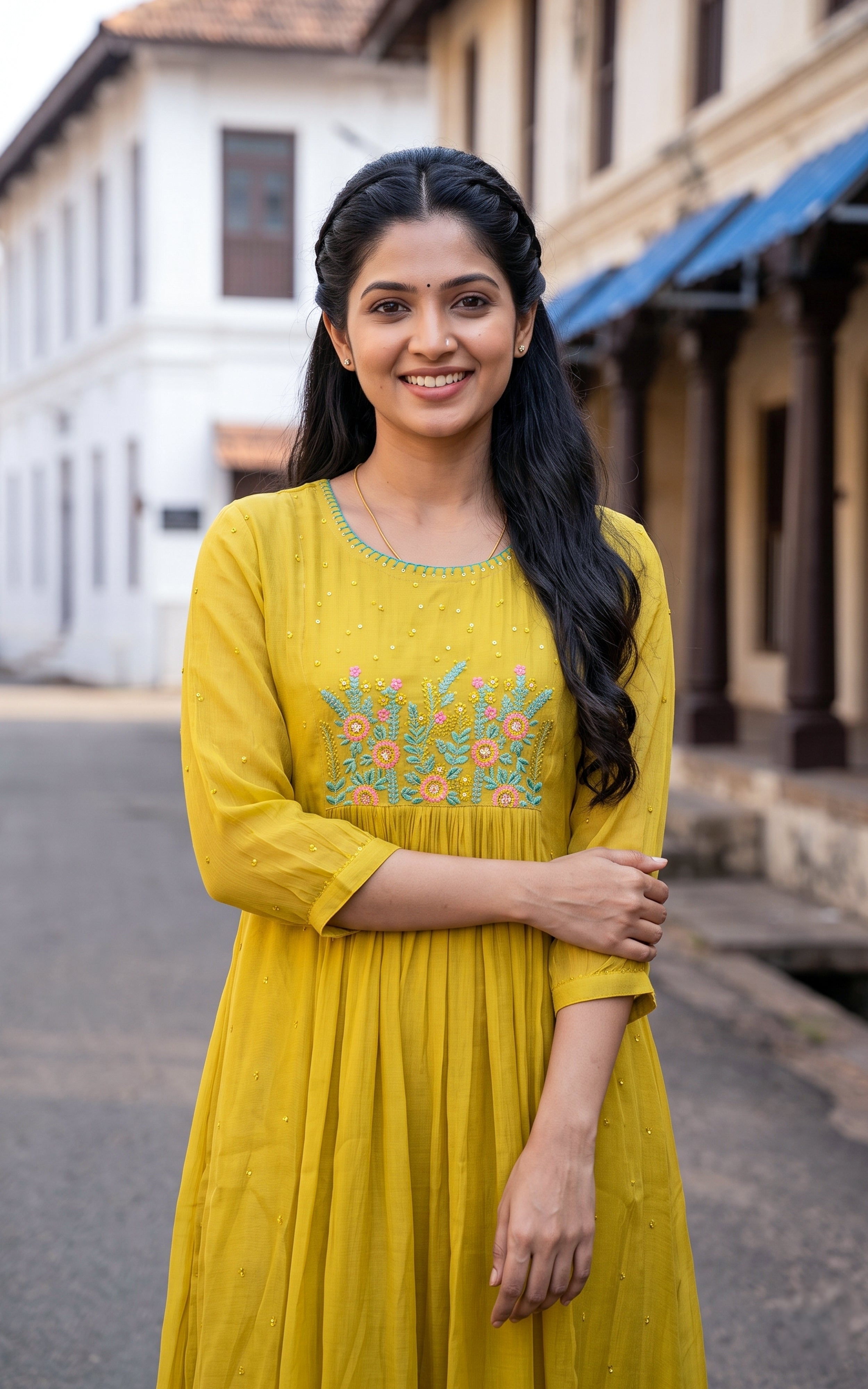 Malarmathi Lime Yellow
