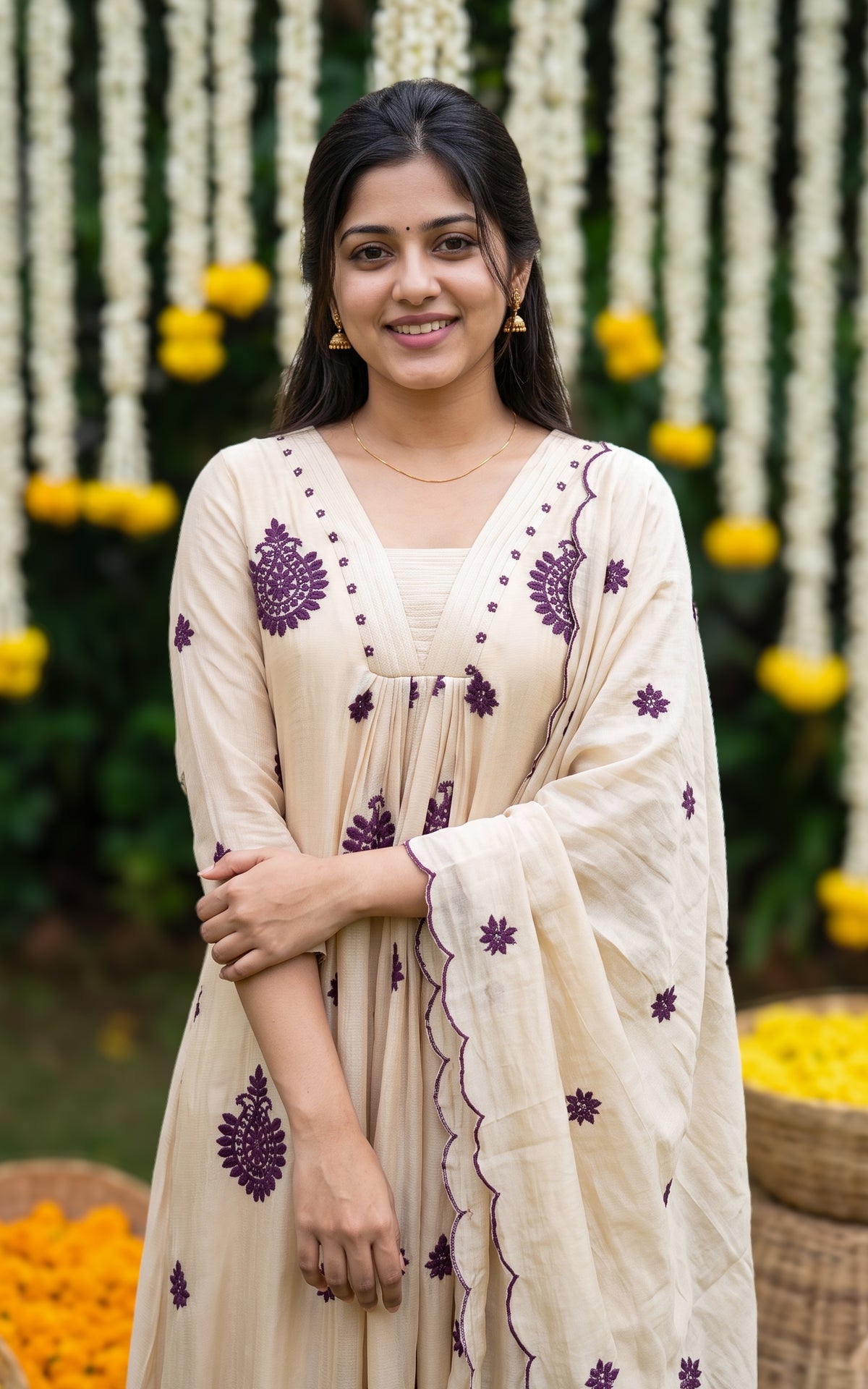 Poomugil (Kurti+Pant+Dupatta)