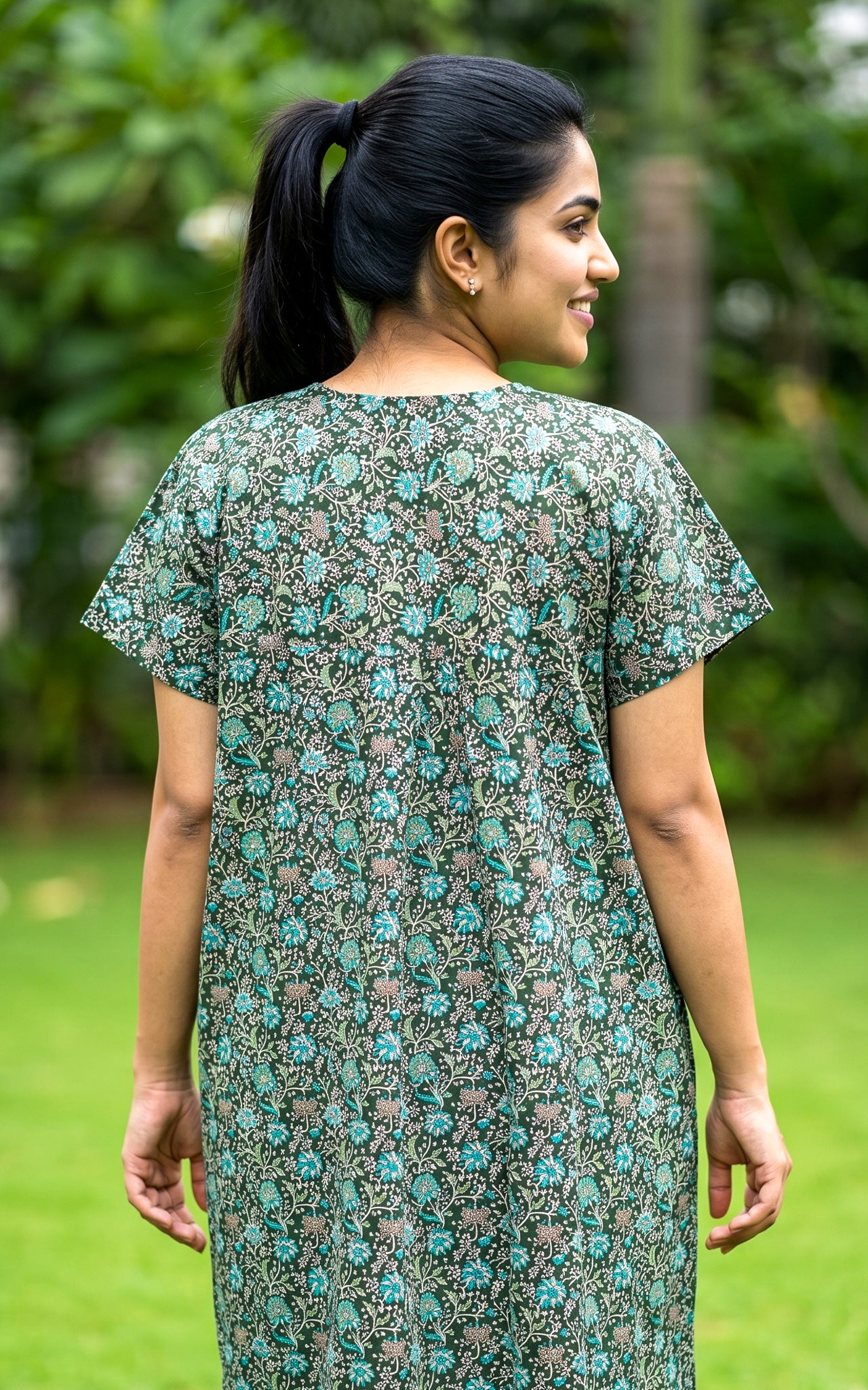 Cotton Straight Fit Nighty-162SS14C