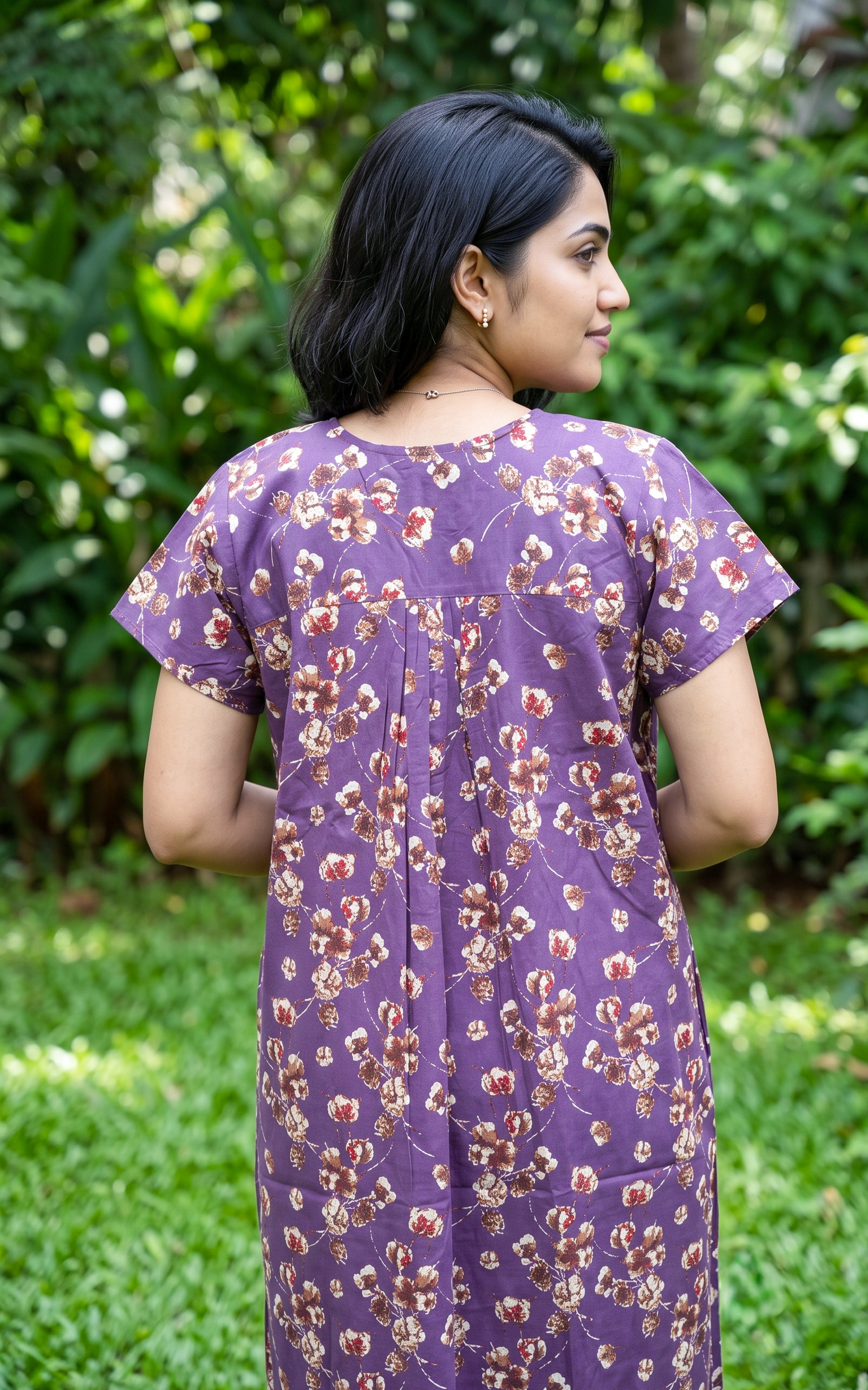 Cotton Straight Fit Nighty-164SS1A