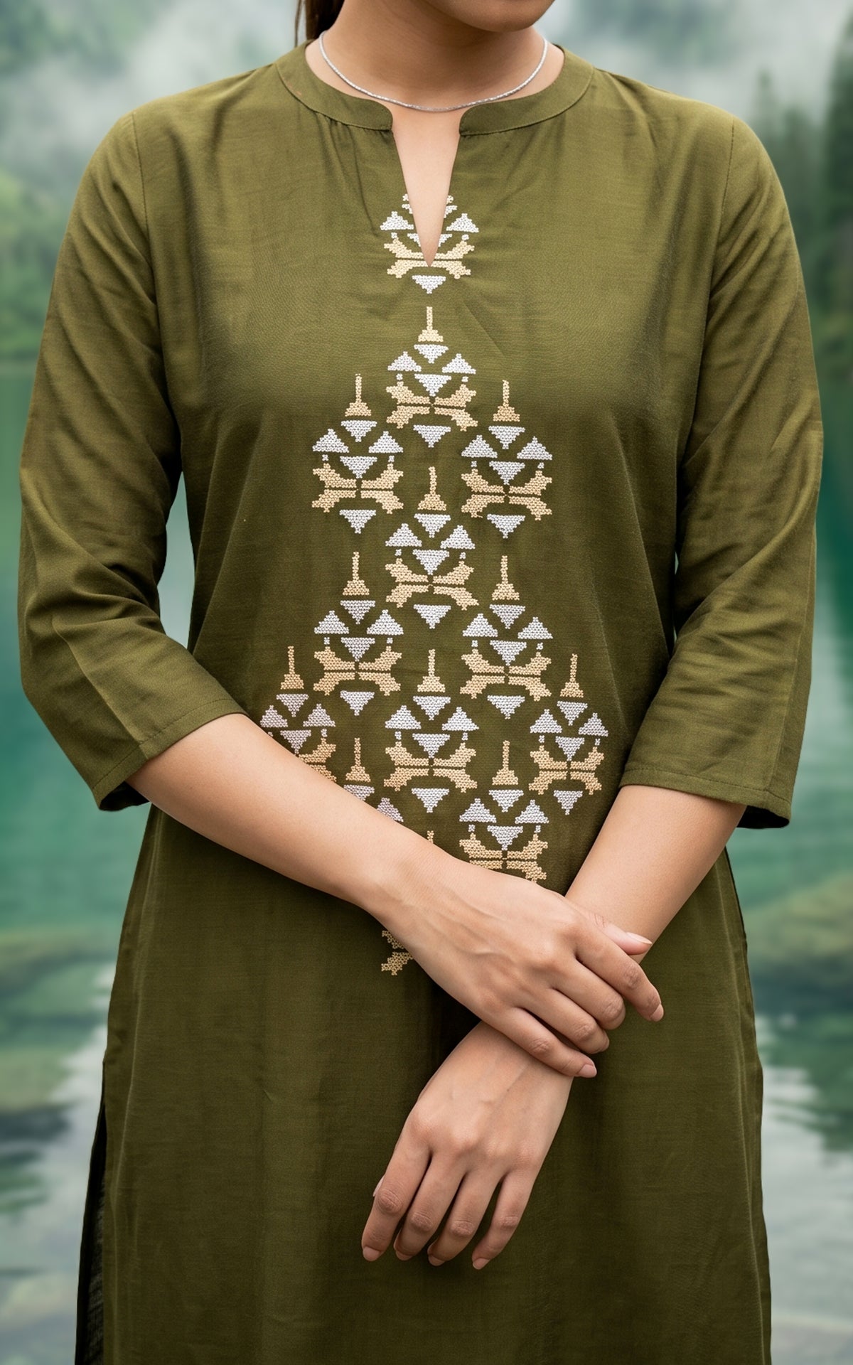Monisha Olive Green