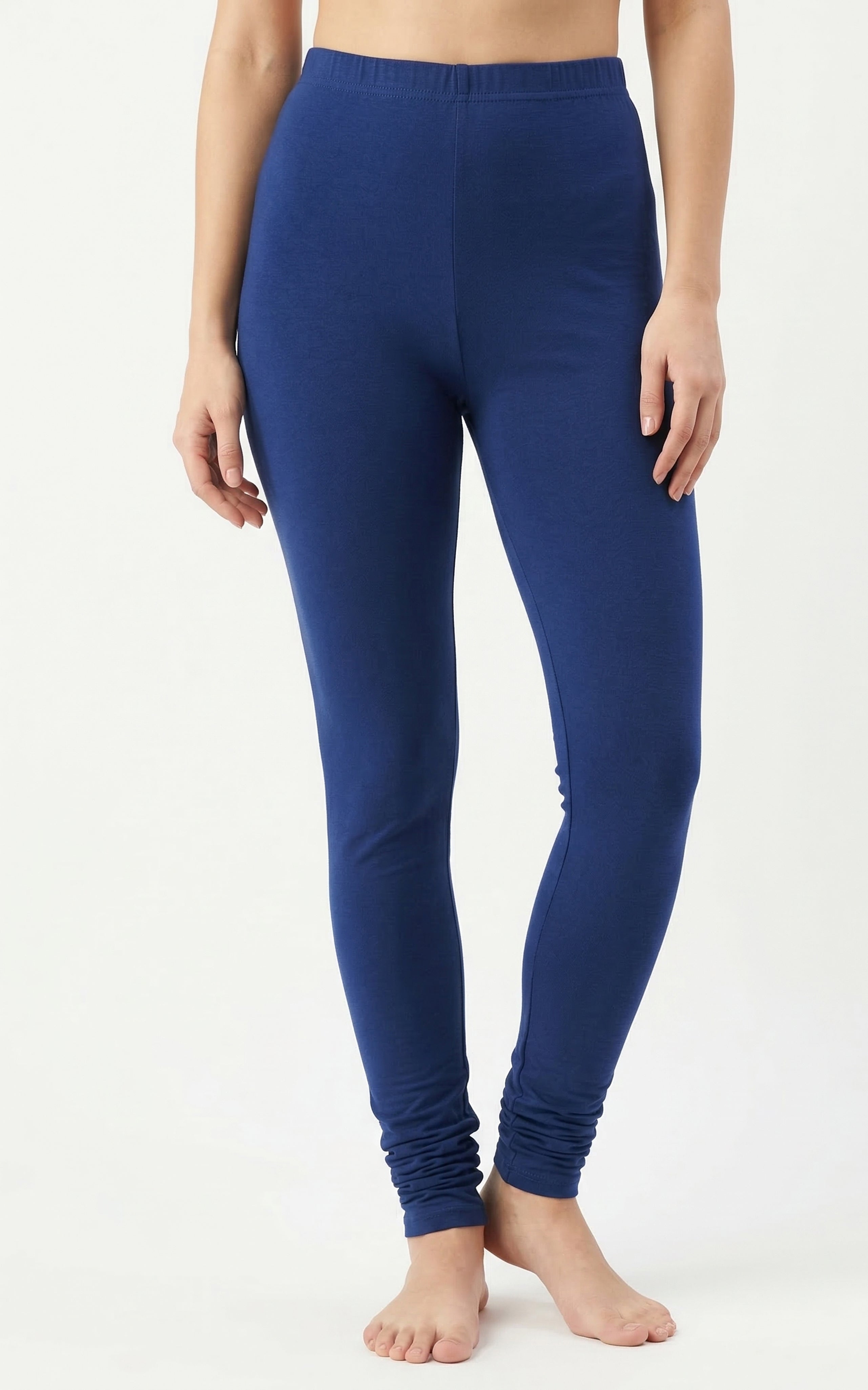 Instore – Bright Navy Full Length Legging for Women – Stretchable – Mix N Match Bottom Wear