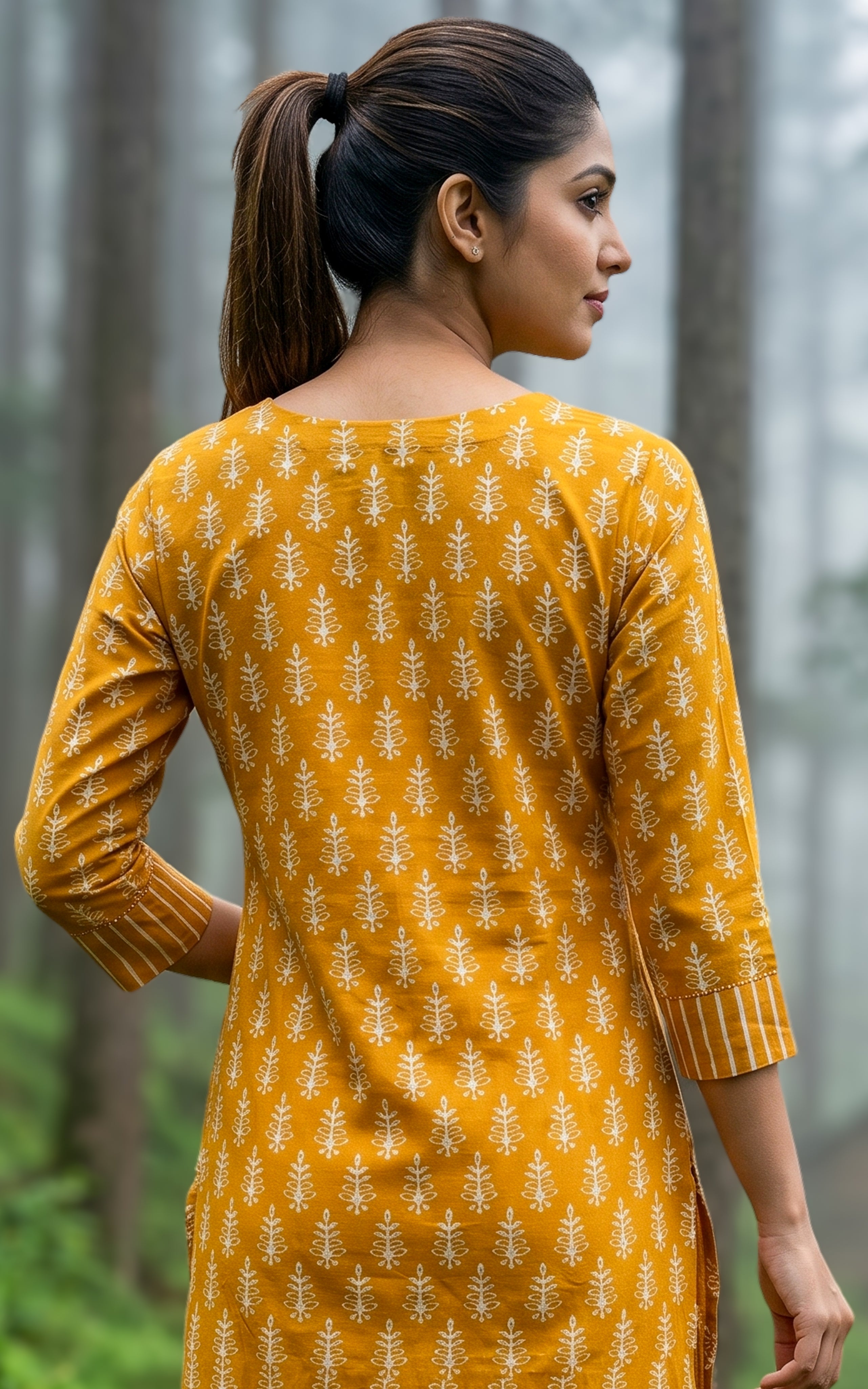 Mrinalini Mustard (Kurti+Pant+Dupatta)