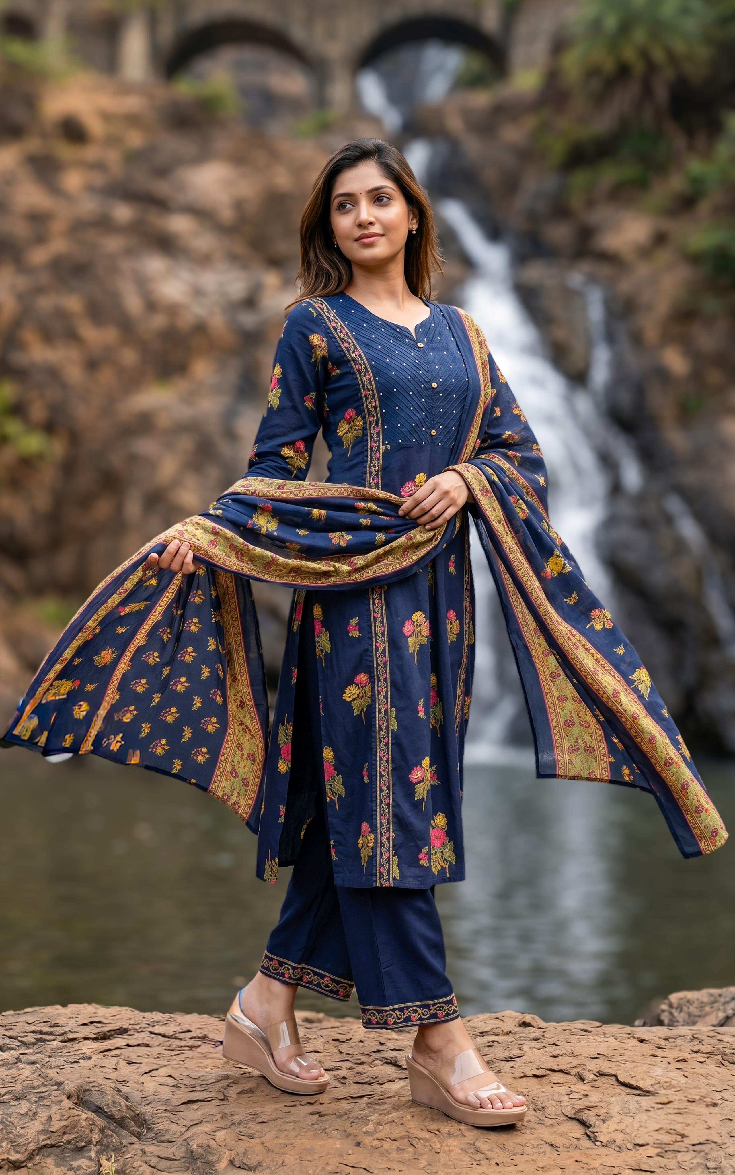 Sheeja (Kurti+Pant+Dupatta)