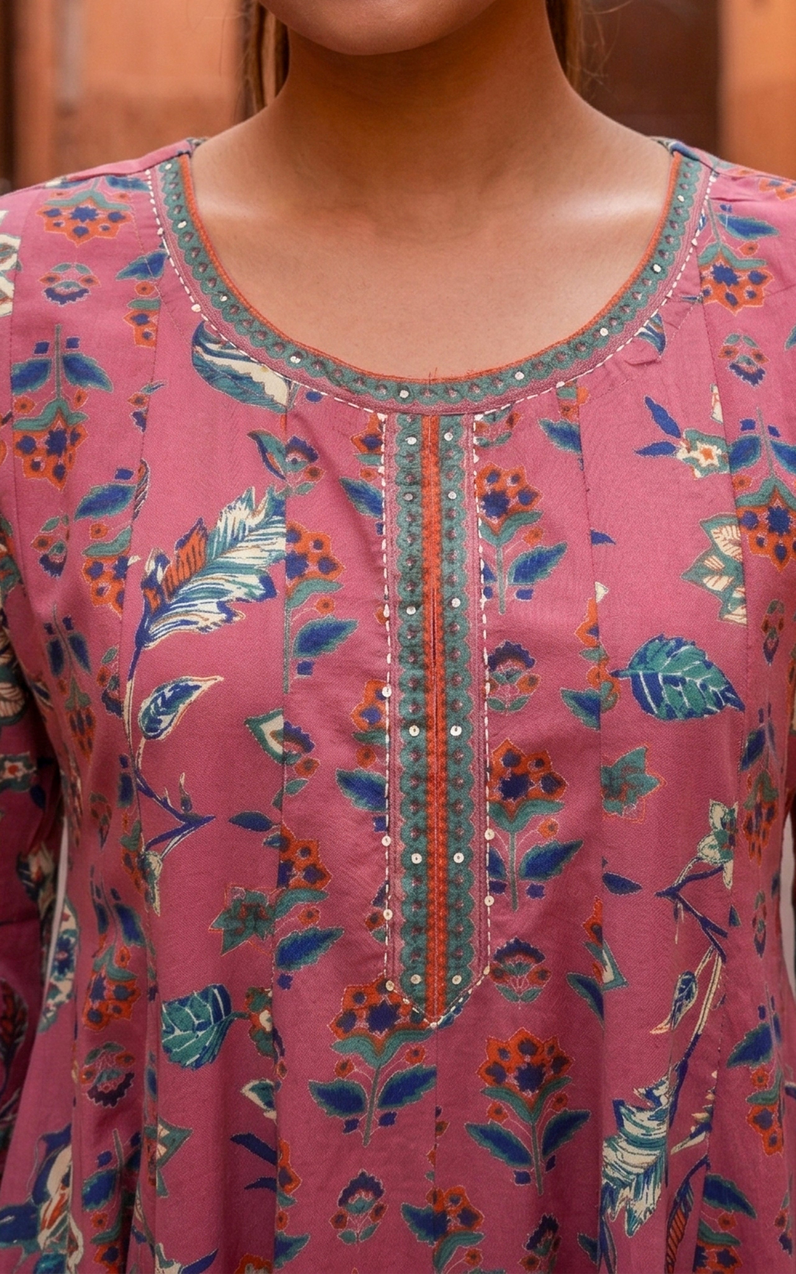 Fazia Pink (Kurti+Dupatta)
