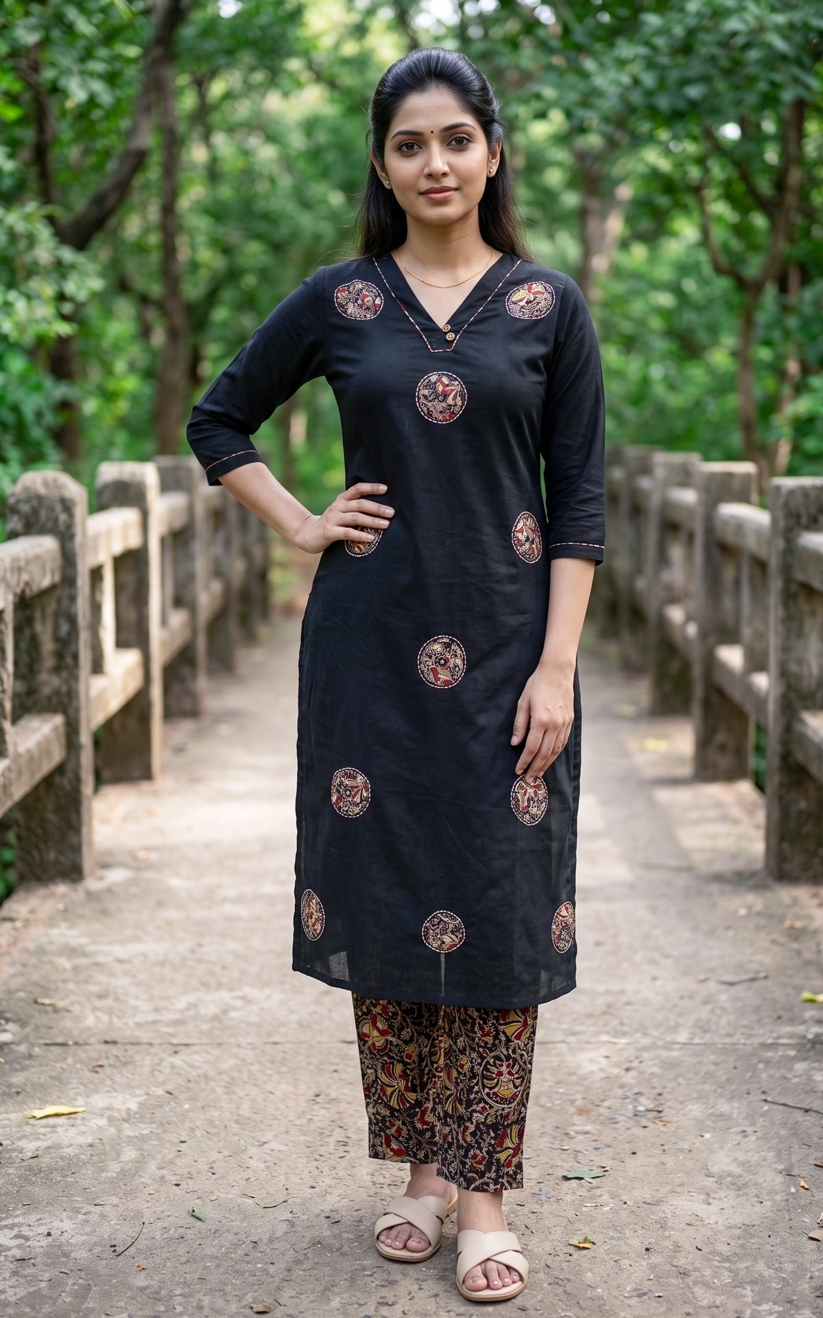 Harshini Black (Kurti+Pant)