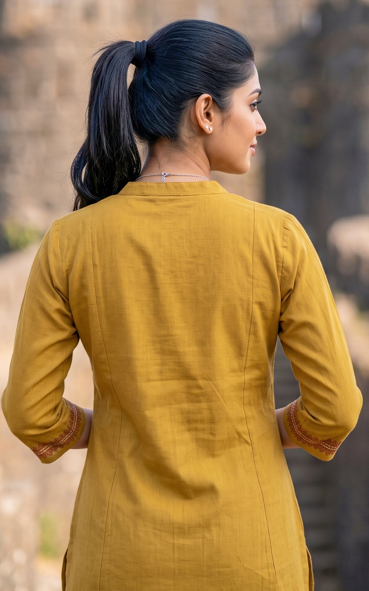 Nafila Handblock (Kurti+Pant+Dupatta)