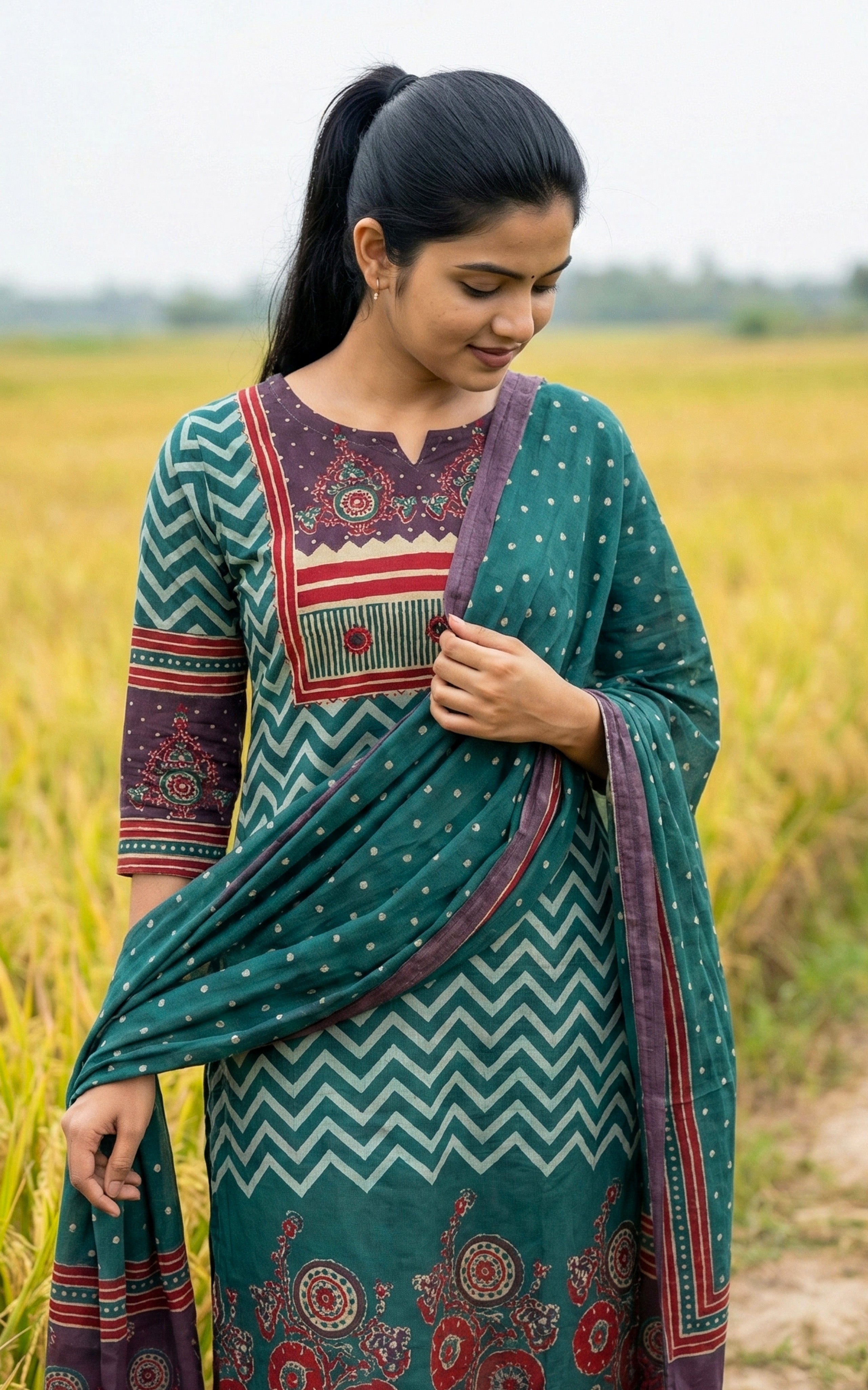Sujithra (Kurti+Dupatta)