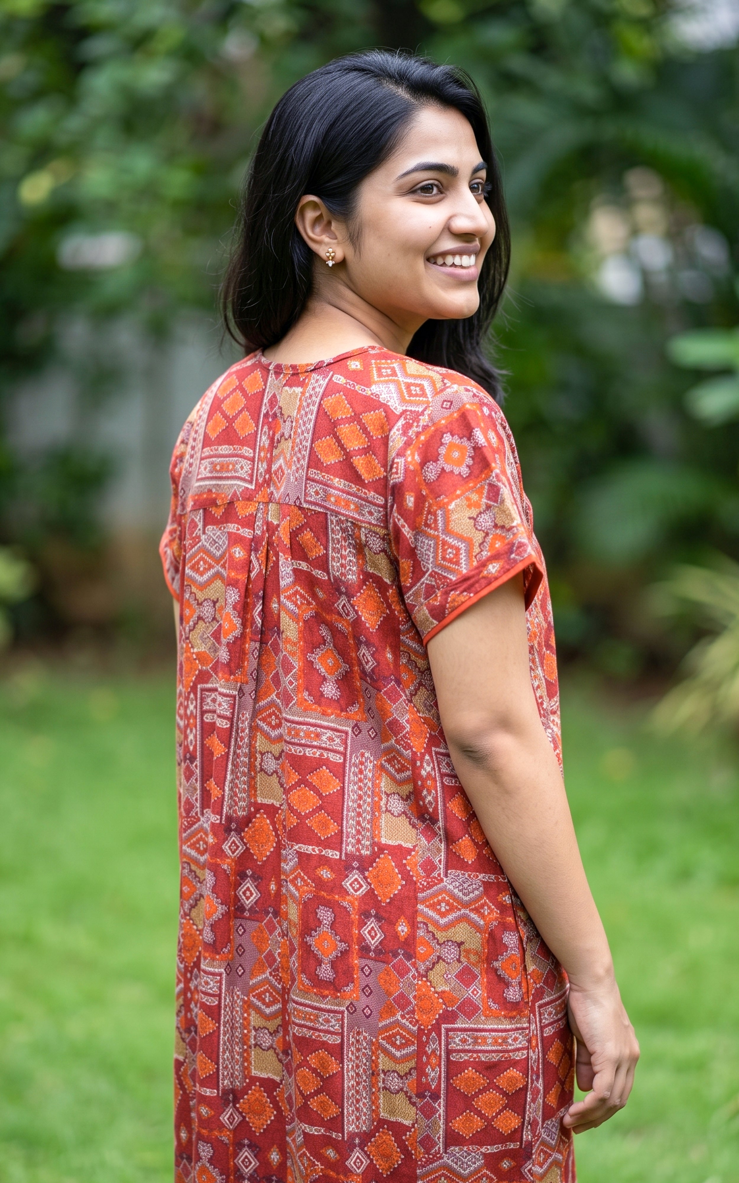 Cotton Straight Fit Nighty-164SS4A