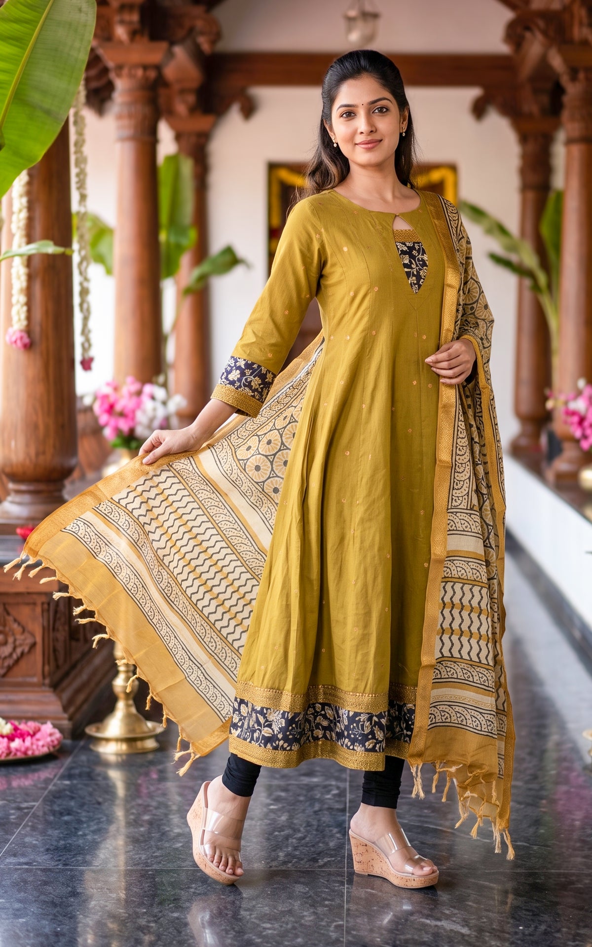 Aazhimathi (Kurti+Dupatta)