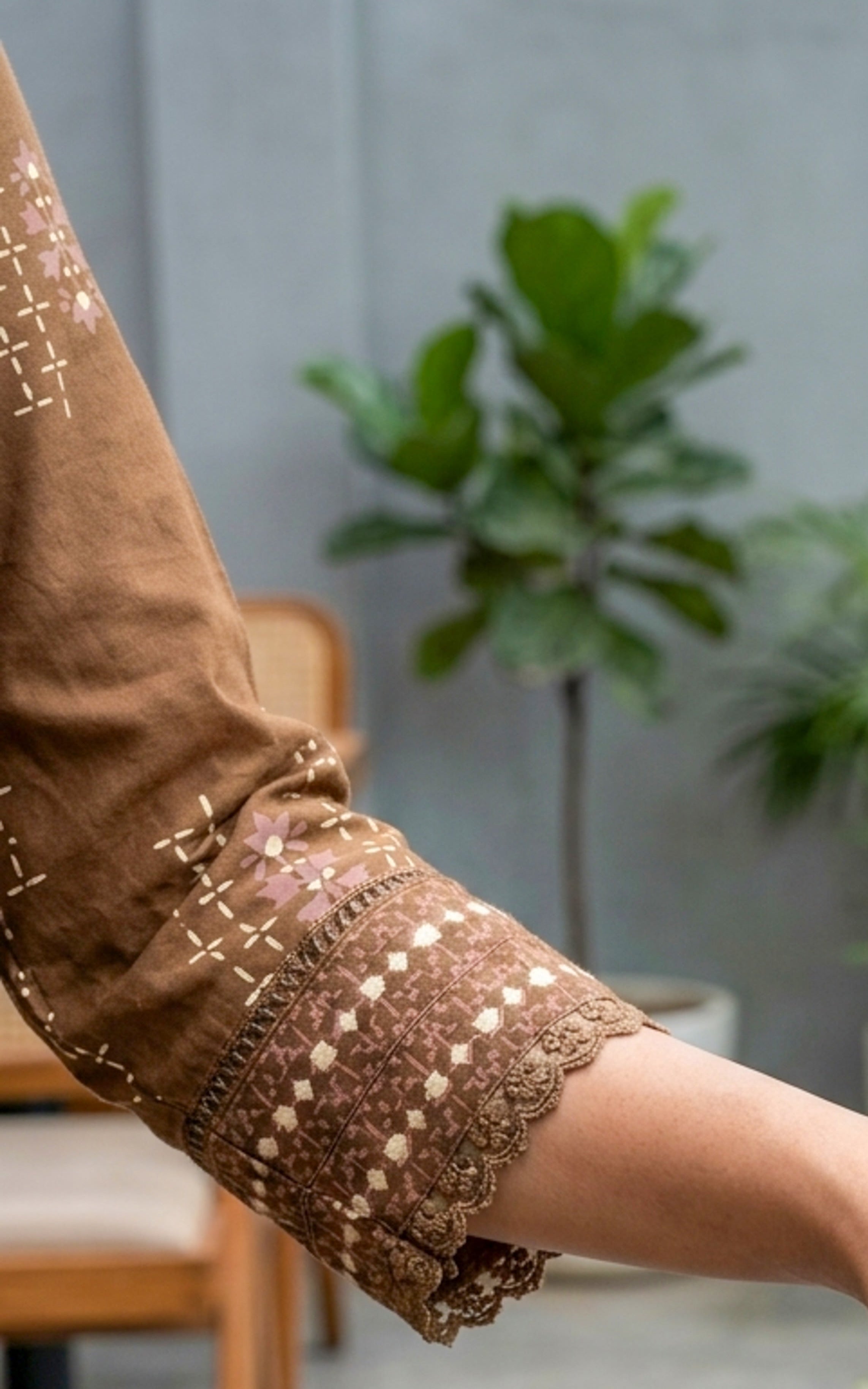 Sharmila Brown (Kurti+Pant+Dupatta)