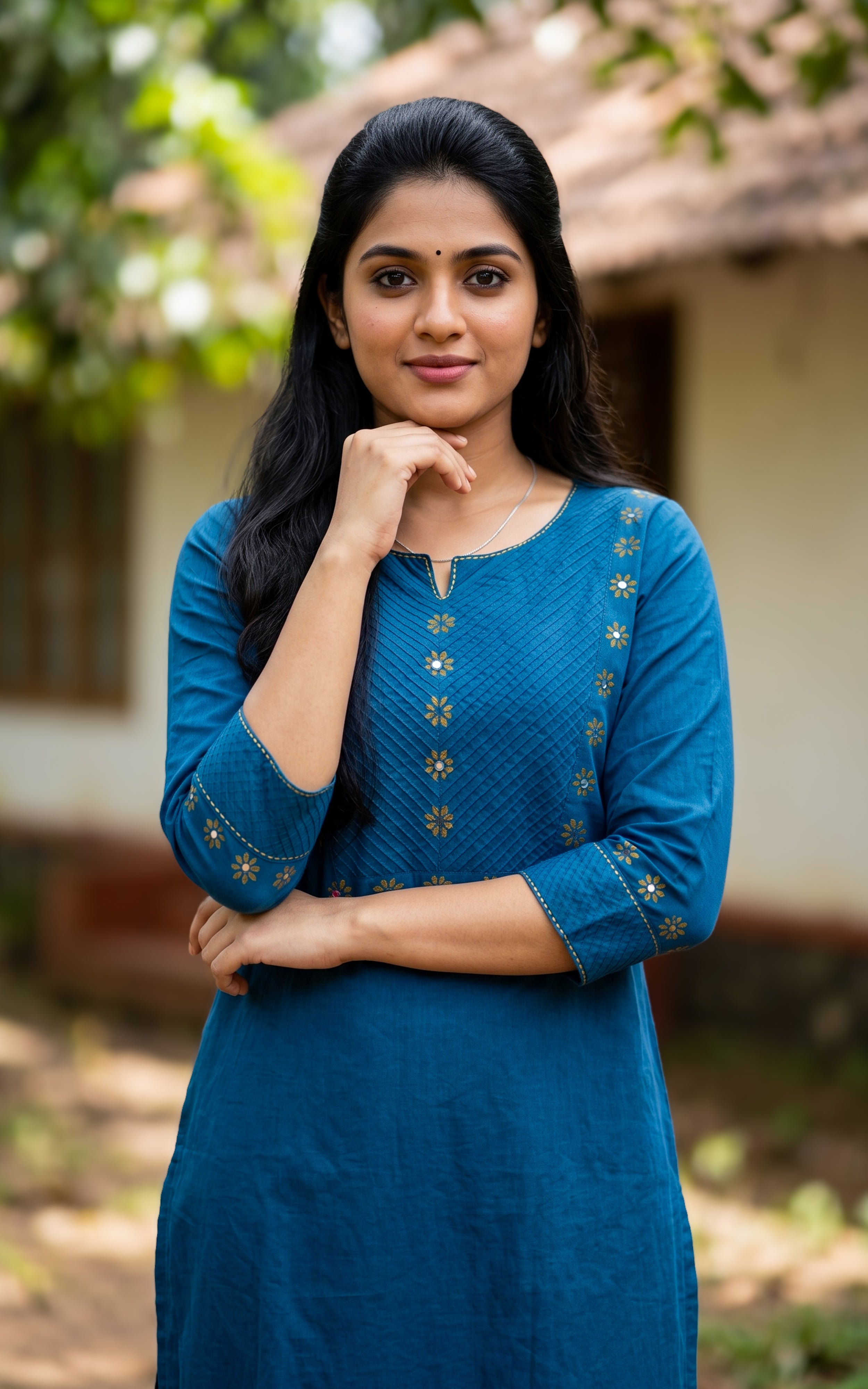Masani Teal (Only Kurti)