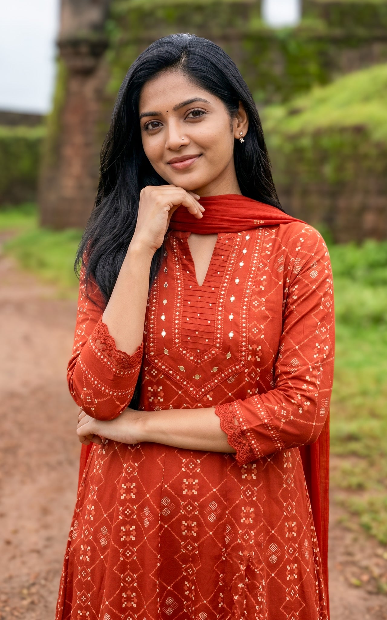 Yashmitha C (Kurti+Pant+Dupatta)