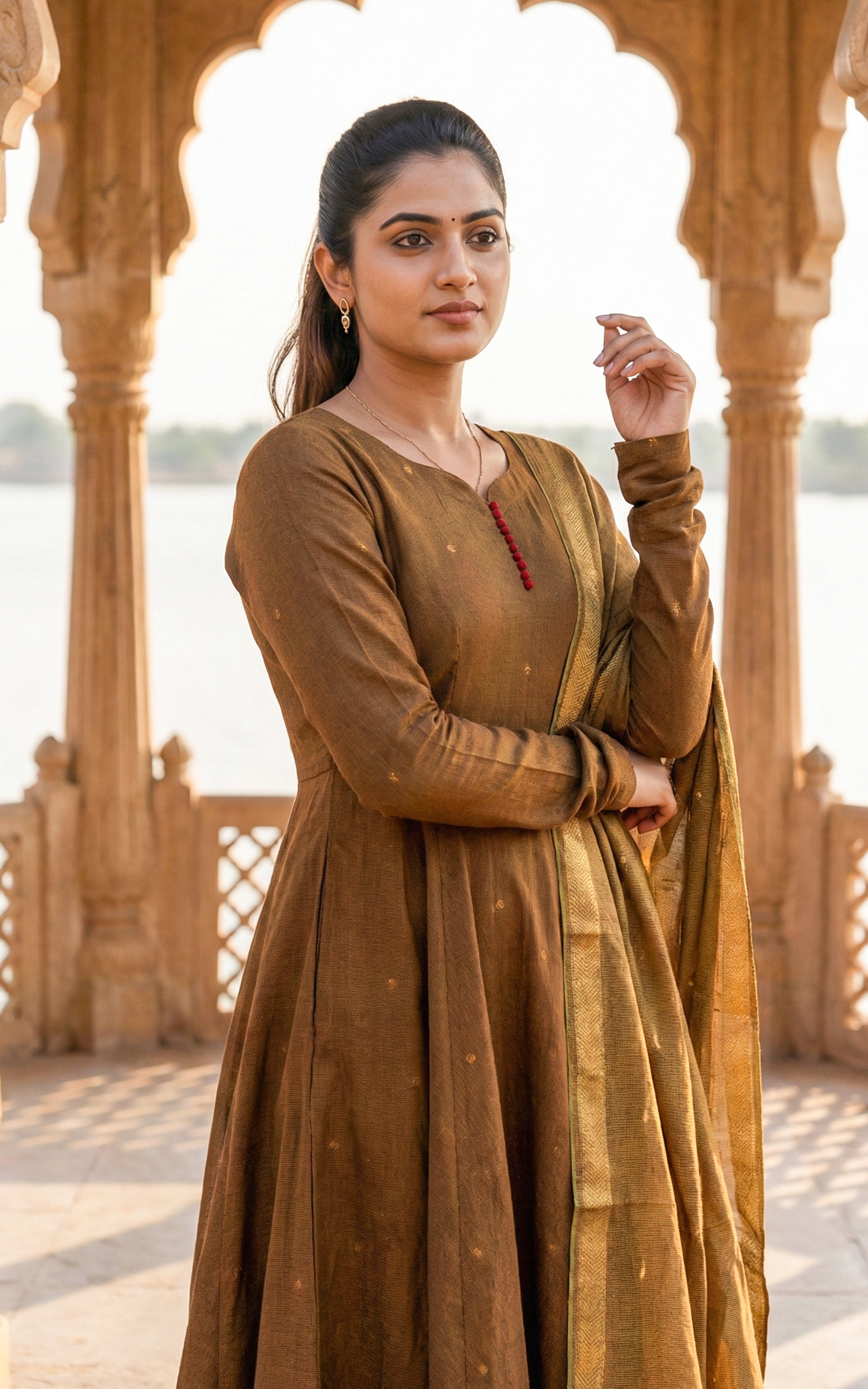 Maandhulir (Kurti+Pant+Dupatta)