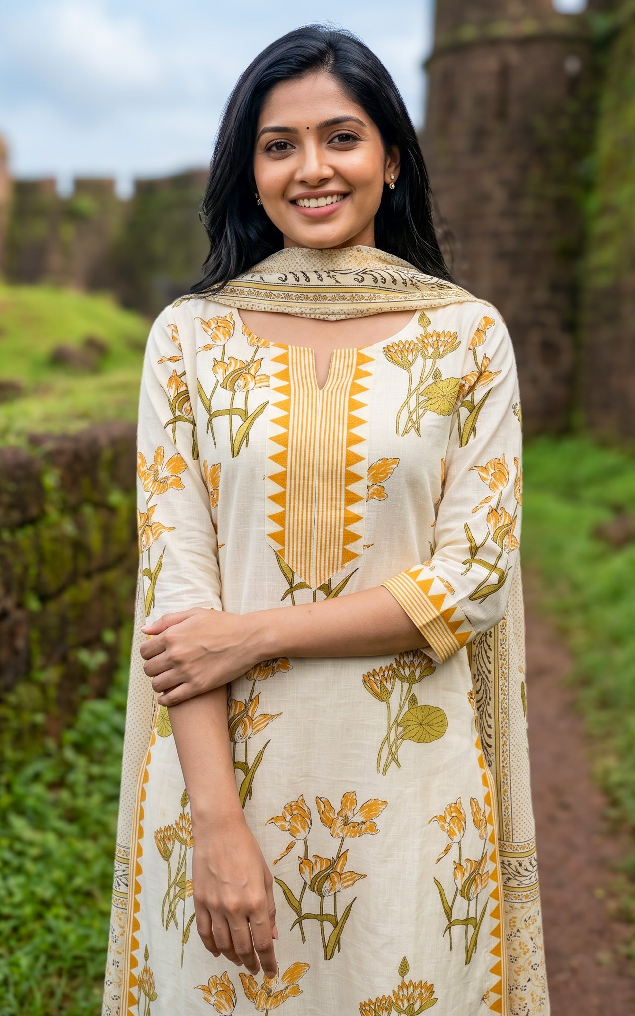Inmozhi (Kurti+Dupatta)
